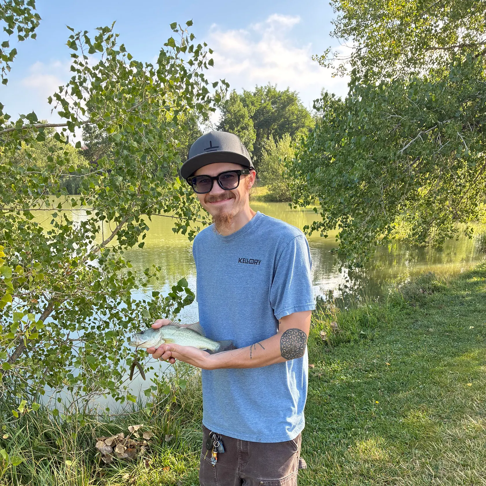 Largemouth bass caught on Fishbrain