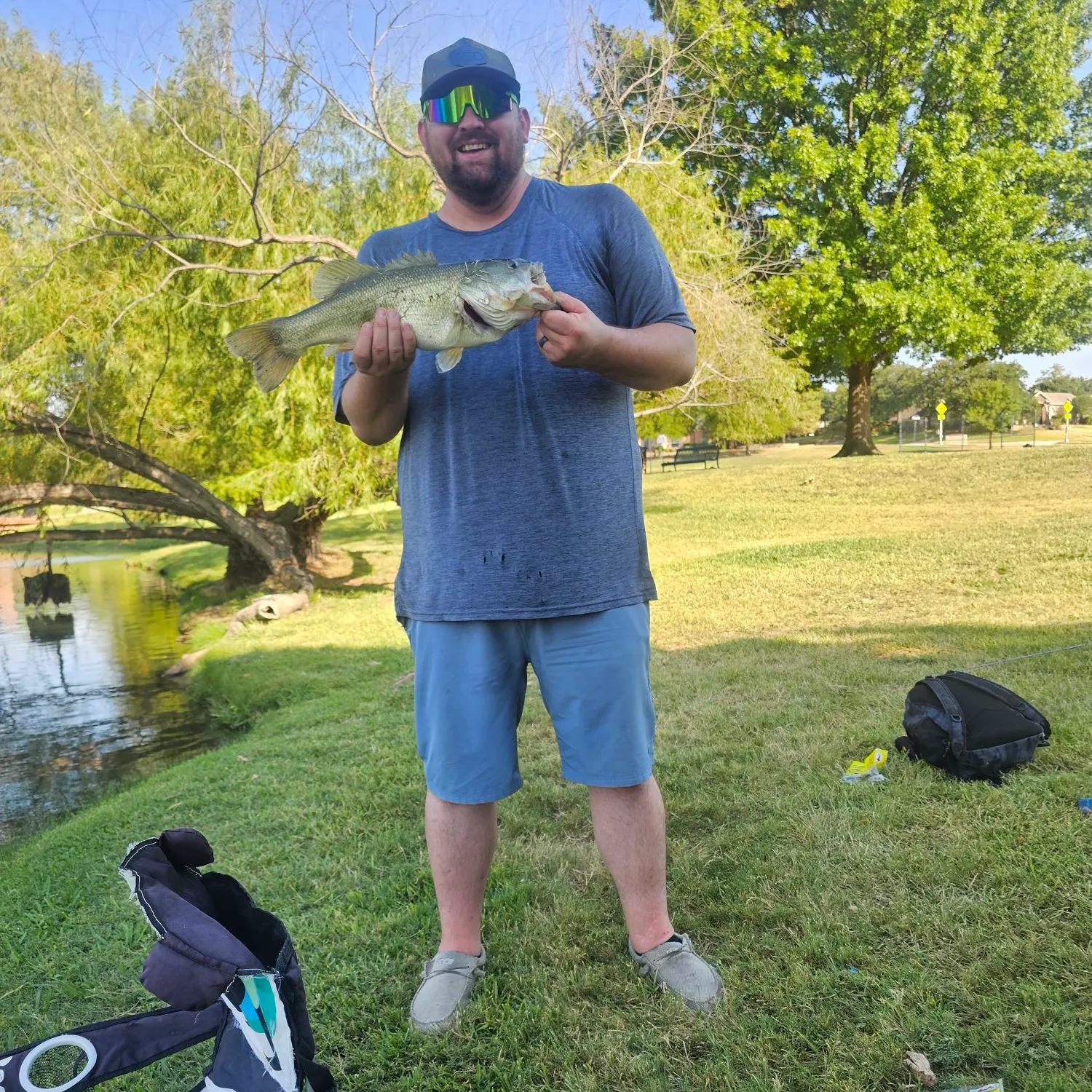Largemouth bass caught on Fishbrain