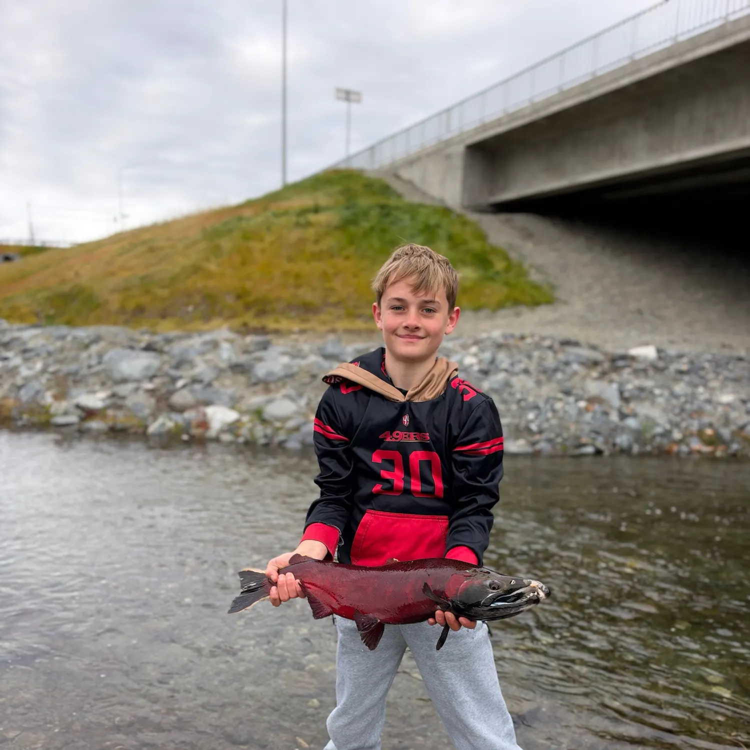 Coho salmon caught on Fishbrain
