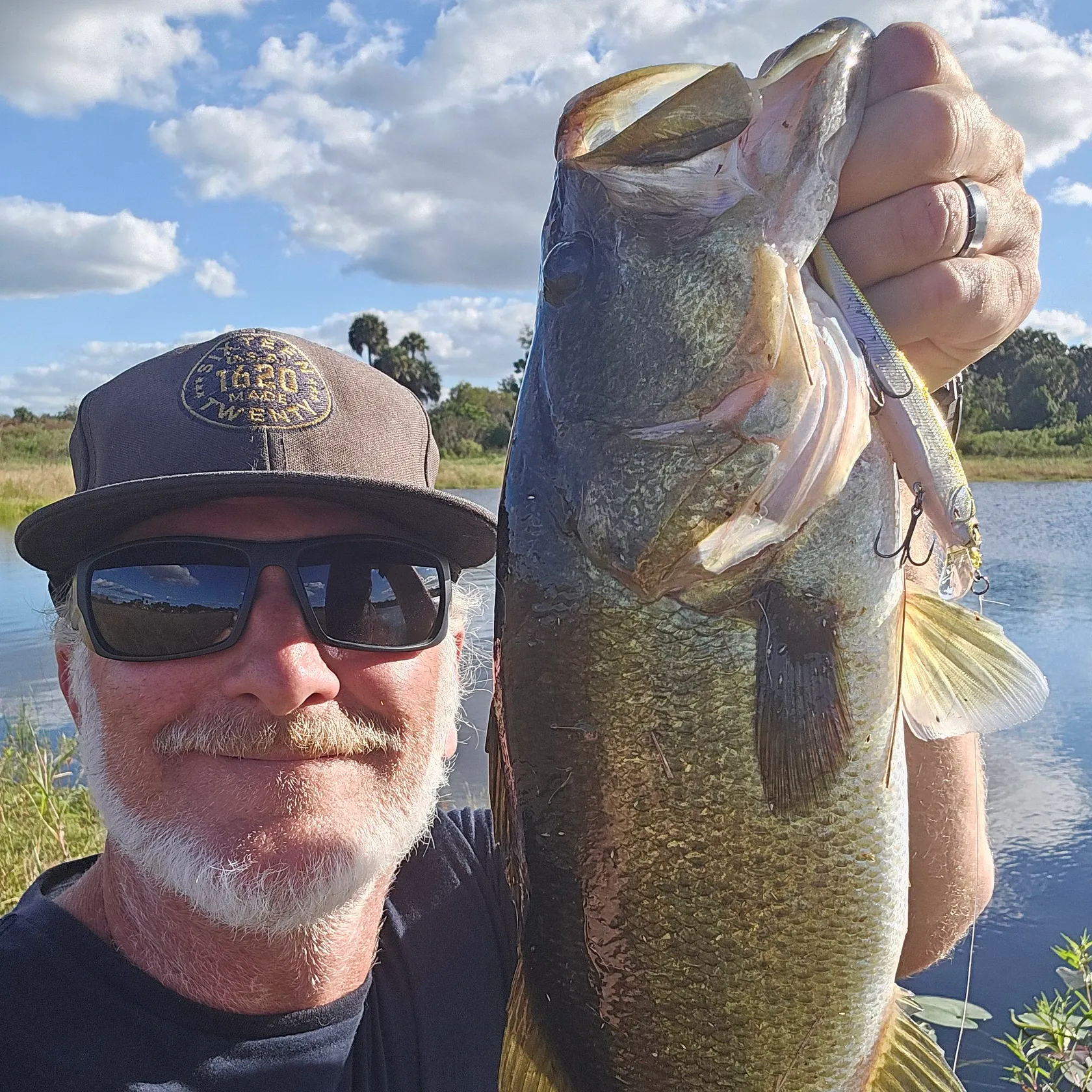 Florida bass caught on Fishbrain