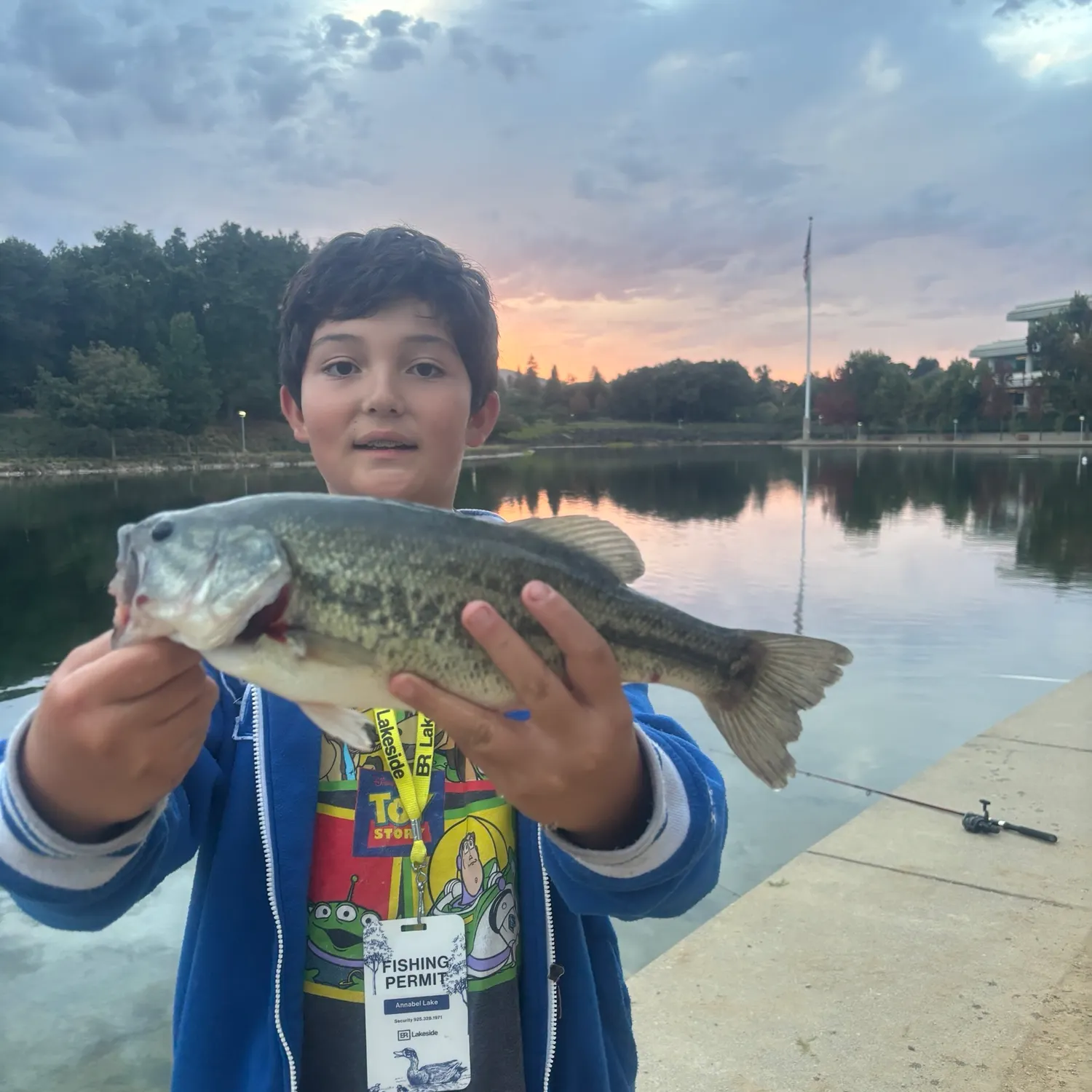 Largemouth bass caught on Fishbrain