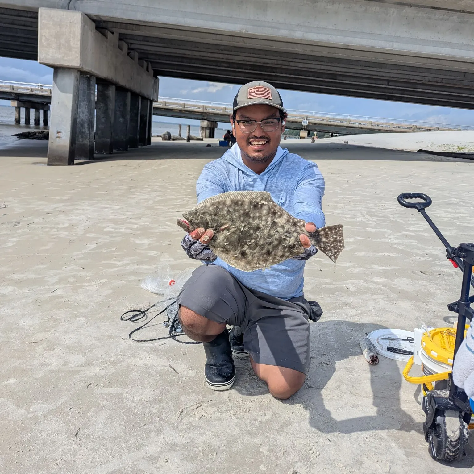 Summer flounder caught on Fishbrain