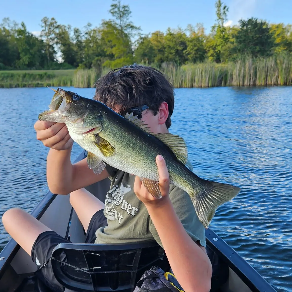 Largemouth bass caught on Fishbrain