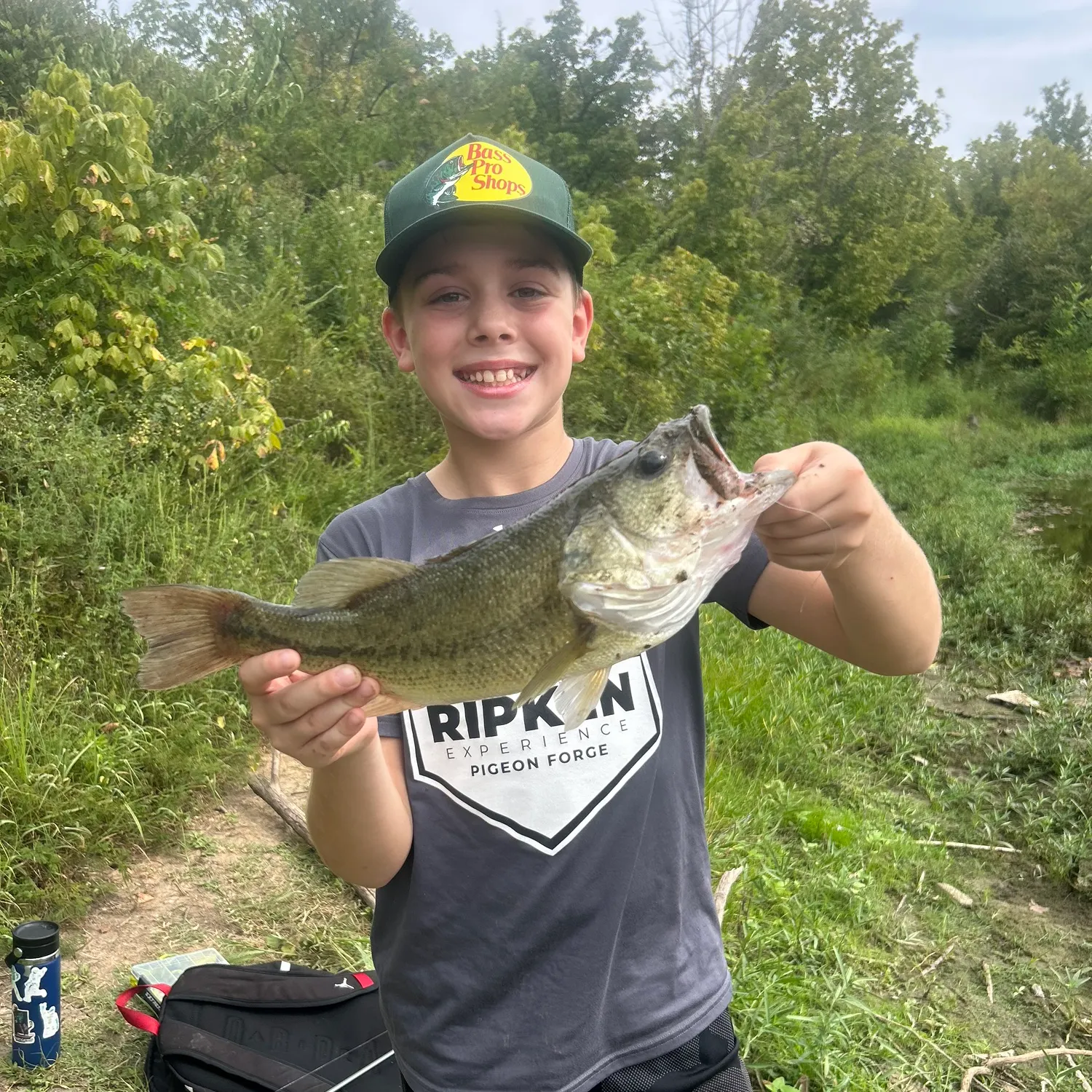 Largemouth bass caught on Fishbrain