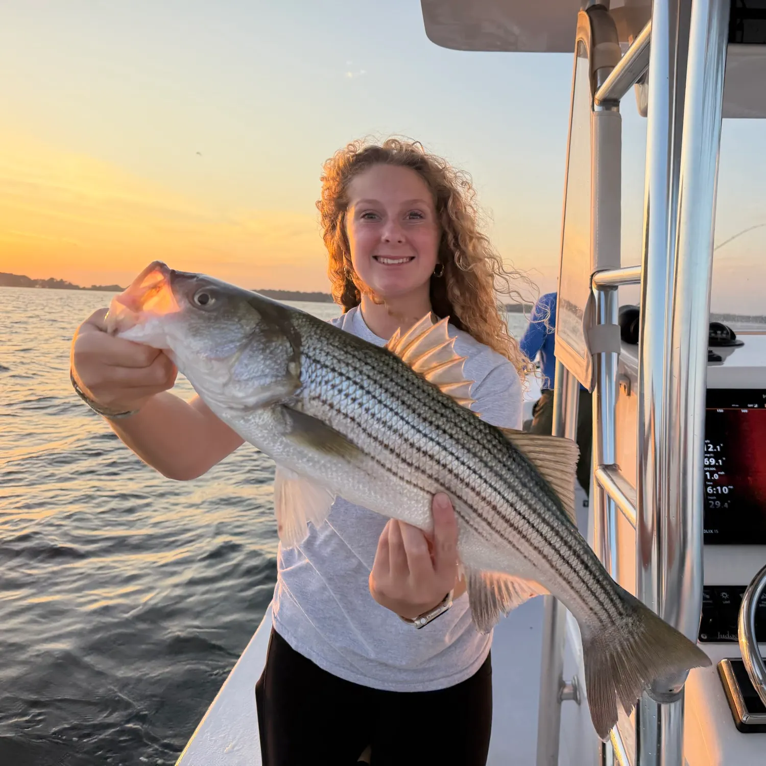 Striped bass caught on Fishbrain