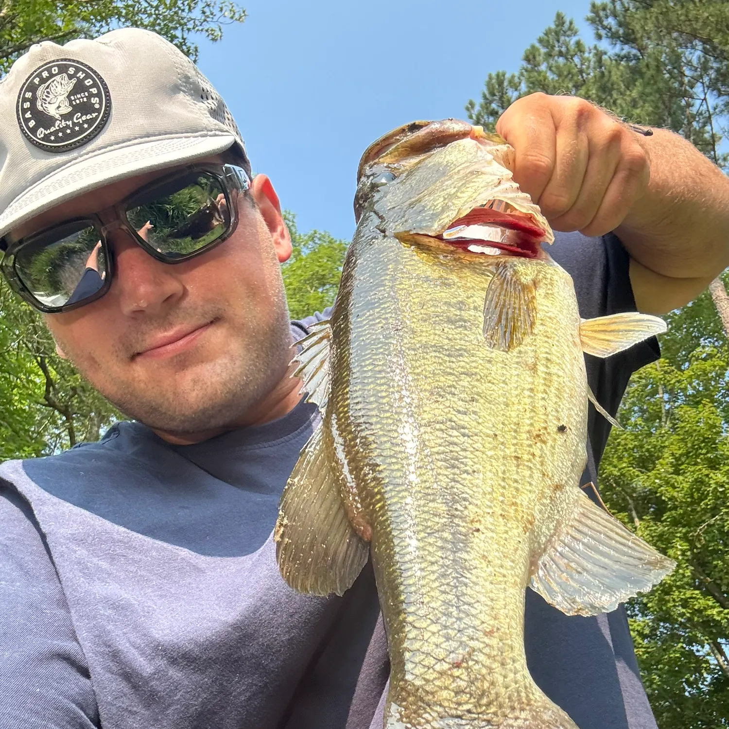 Largemouth bass caught on Fishbrain
