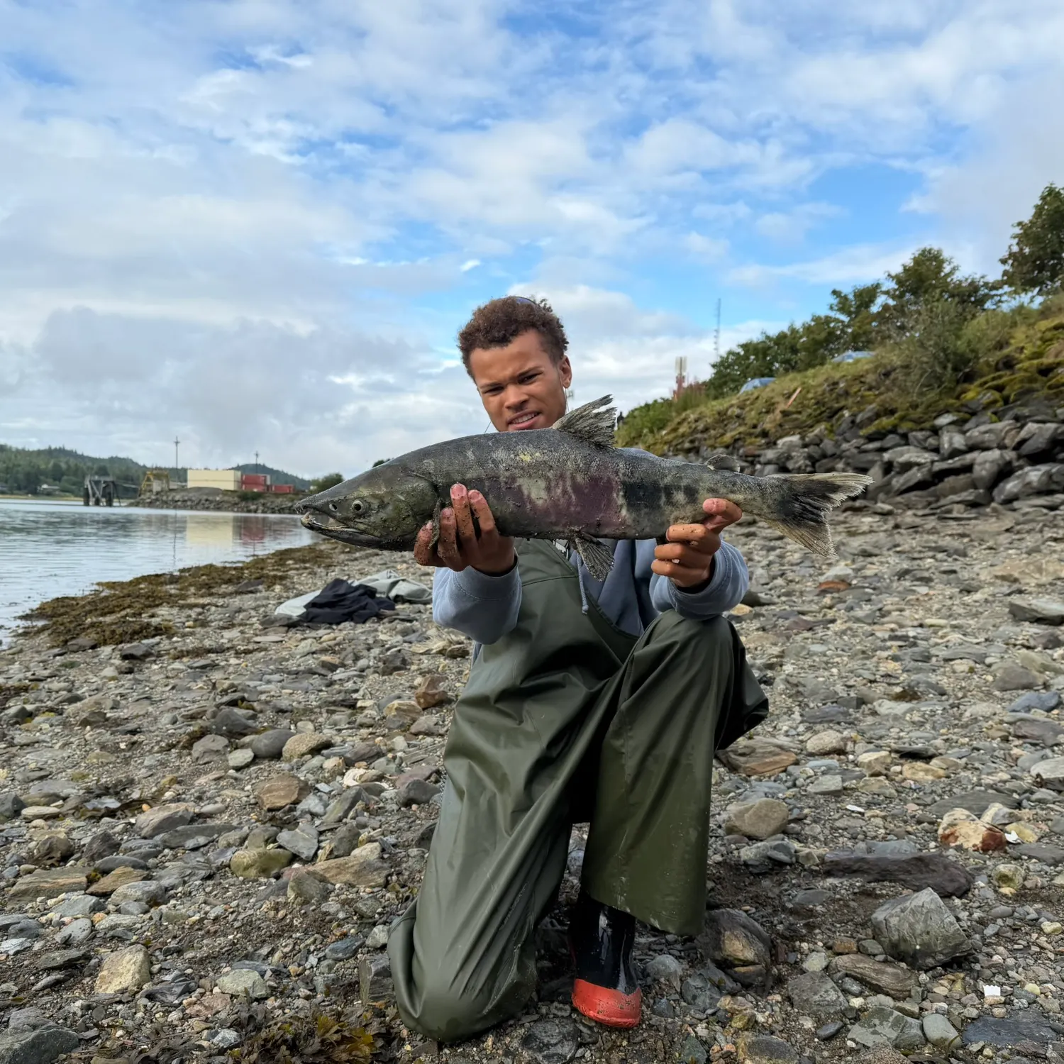 Chum salmon caught on Fishbrain