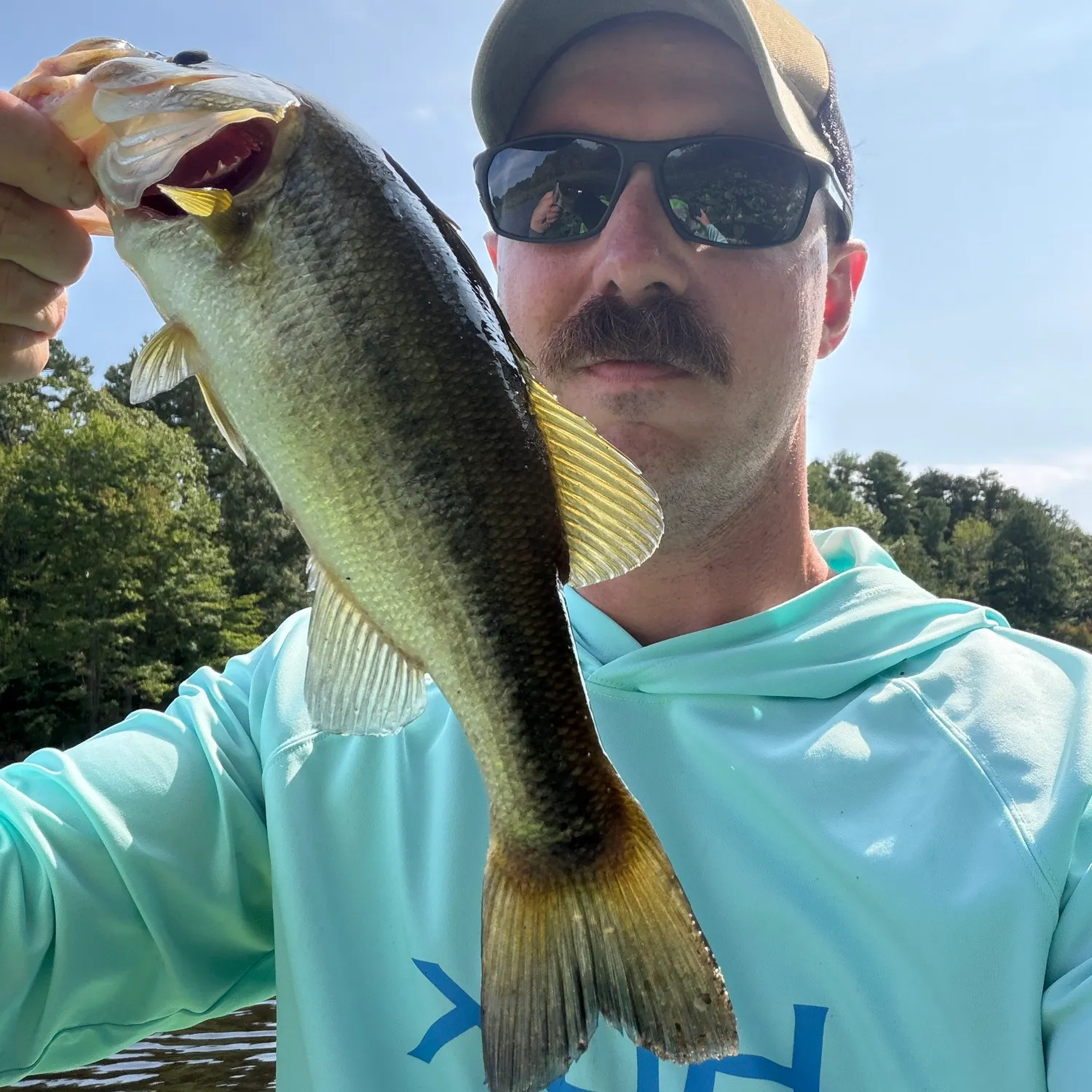 Largemouth bass caught on Fishbrain