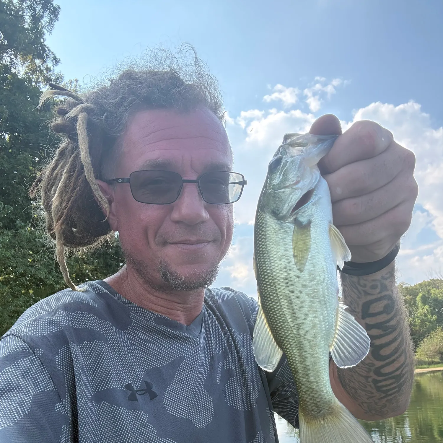 Largemouth bass caught on Fishbrain