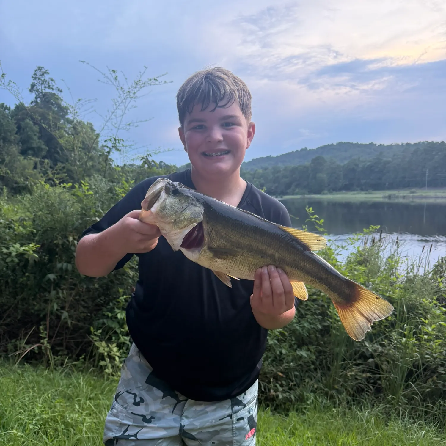 Largemouth bass caught on Fishbrain
