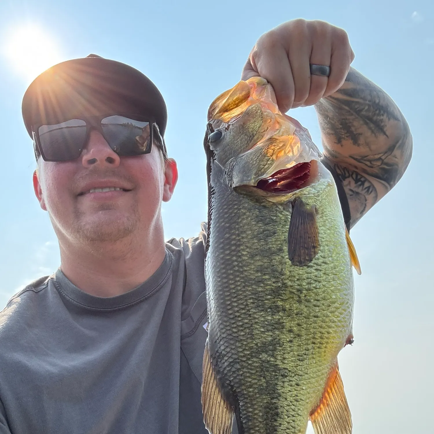 Largemouth bass caught on Fishbrain