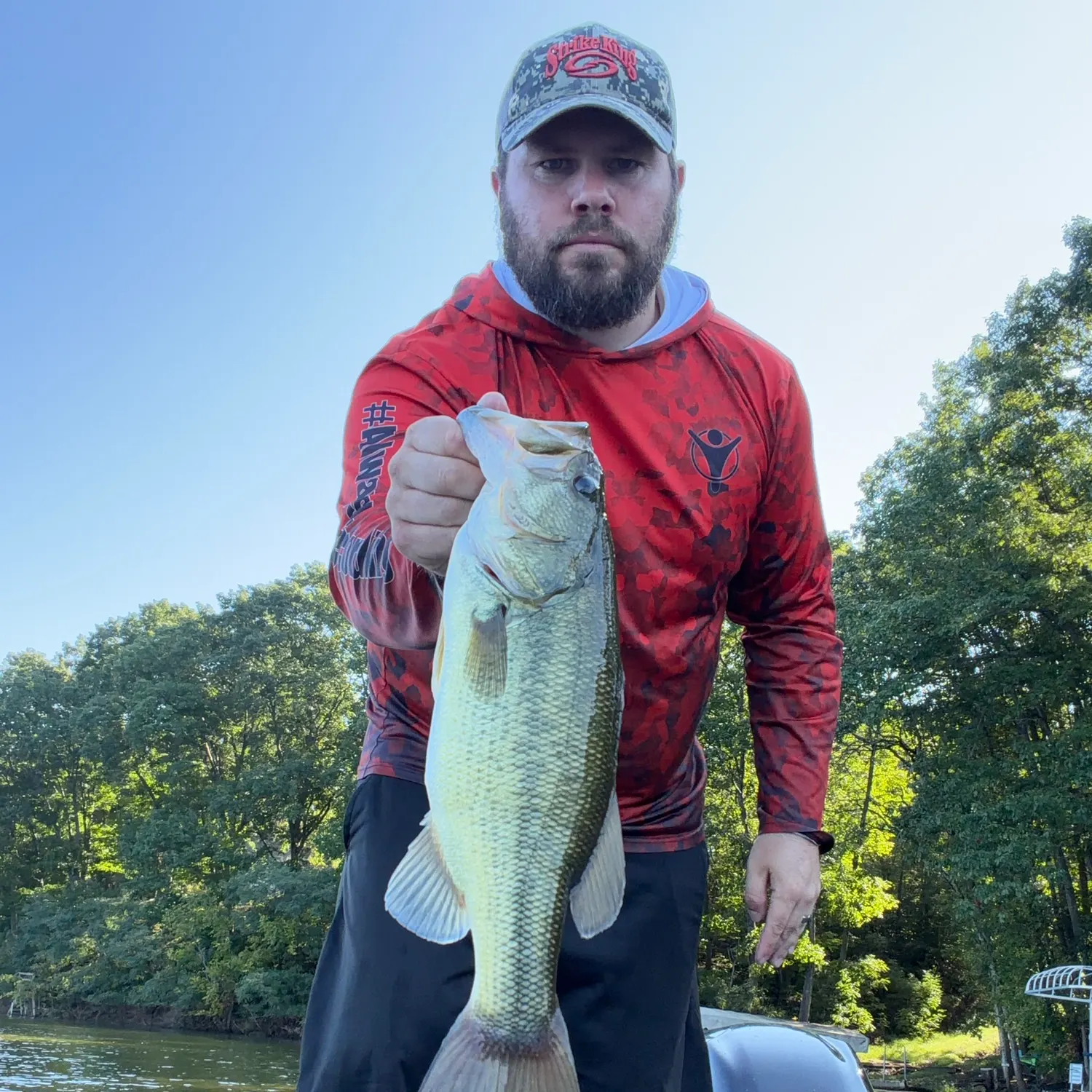 Largemouth bass caught on Fishbrain