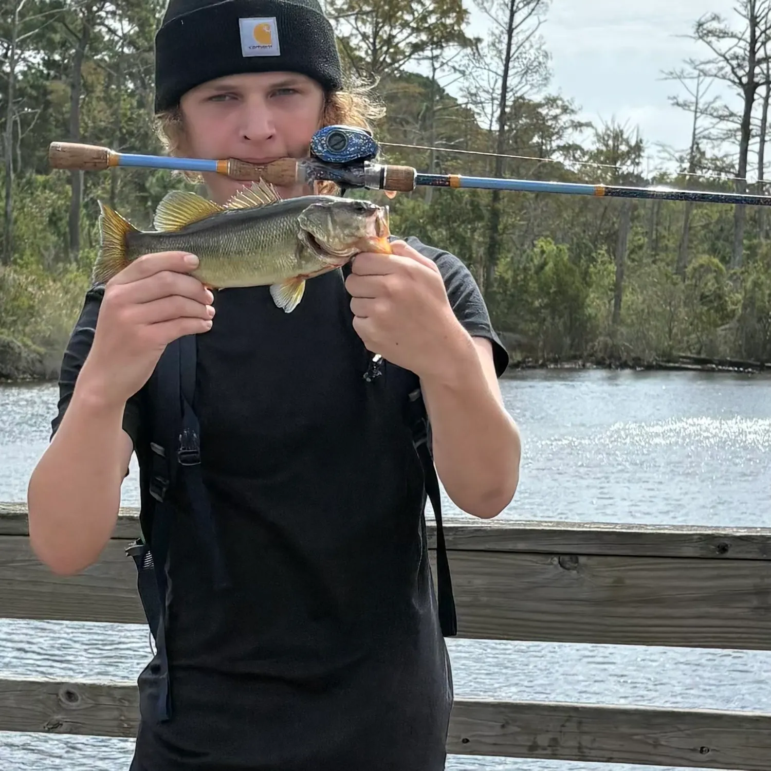 Largemouth bass caught on Fishbrain