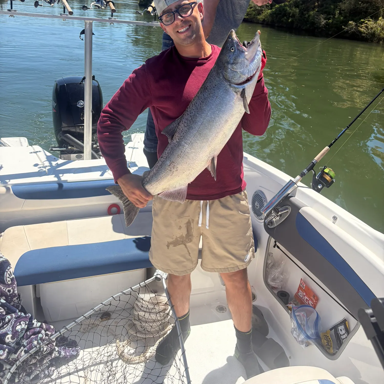 Coho salmon caught on Fishbrain