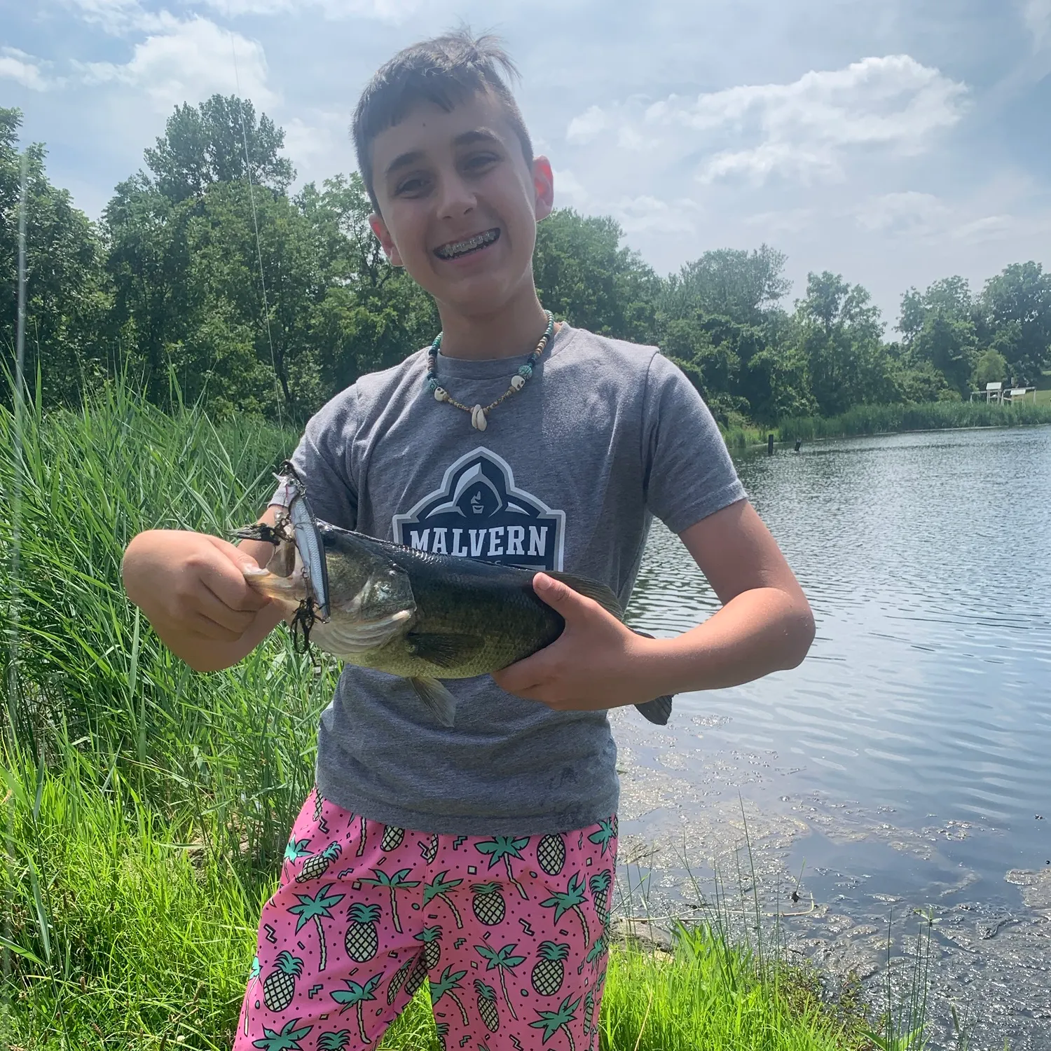 Largemouth bass caught on Fishbrain