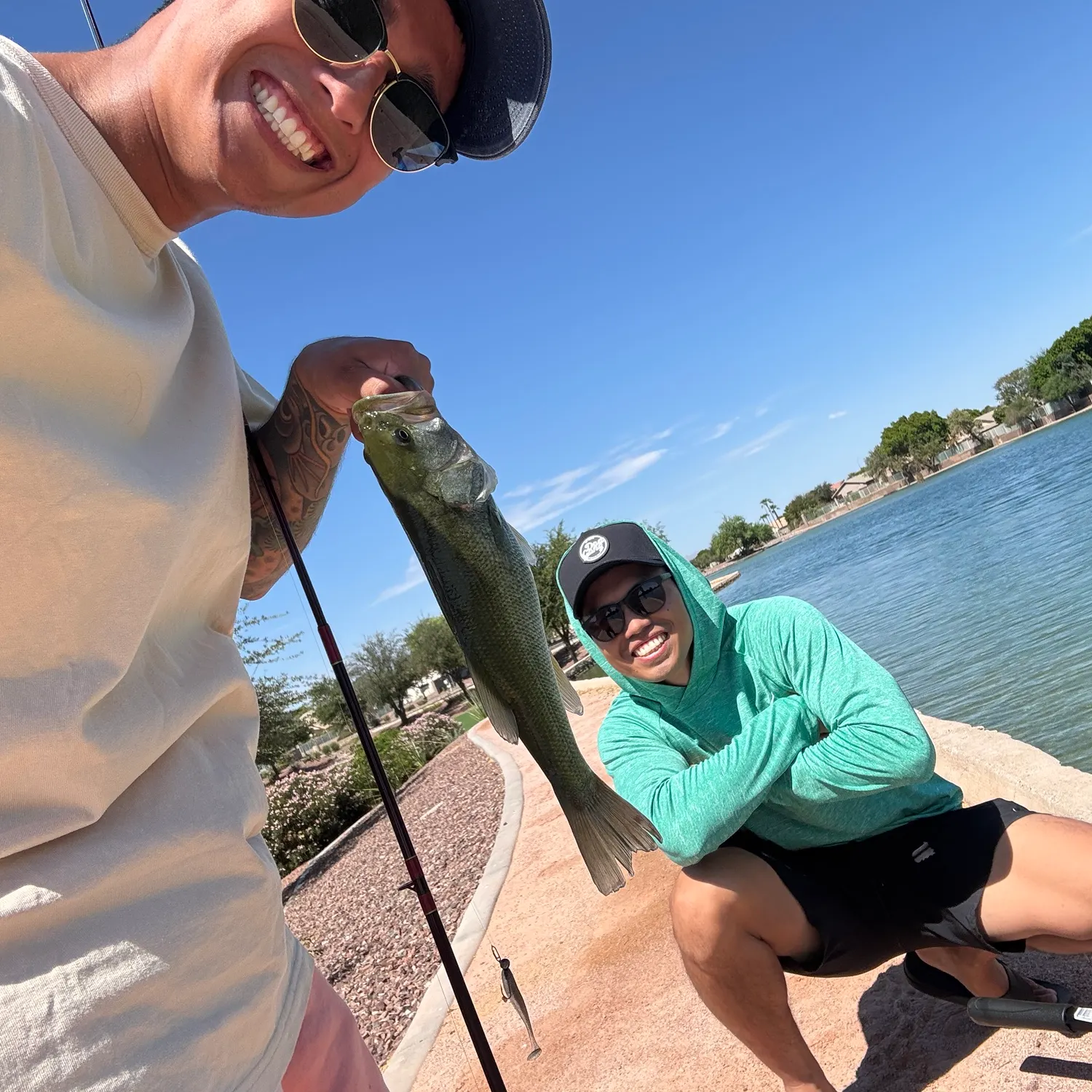 Largemouth bass caught on Fishbrain