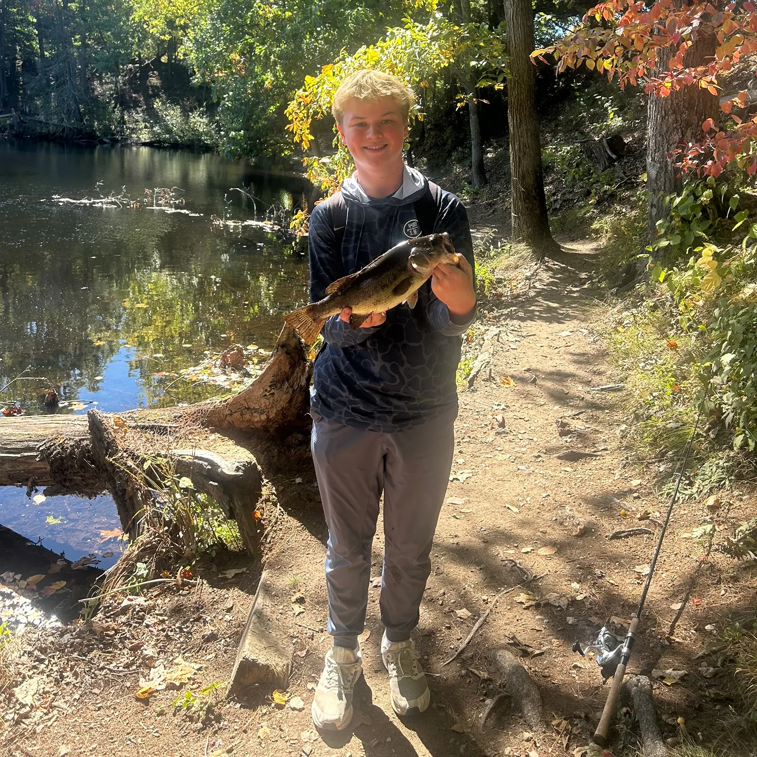 Largemouth bass caught on Fishbrain