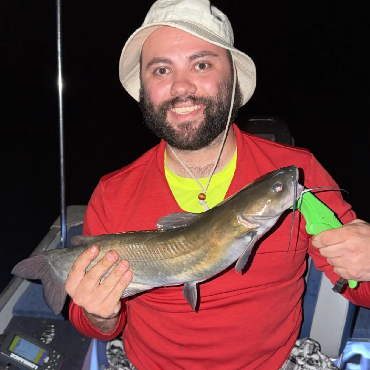 Channel catfish caught on Fishbrain