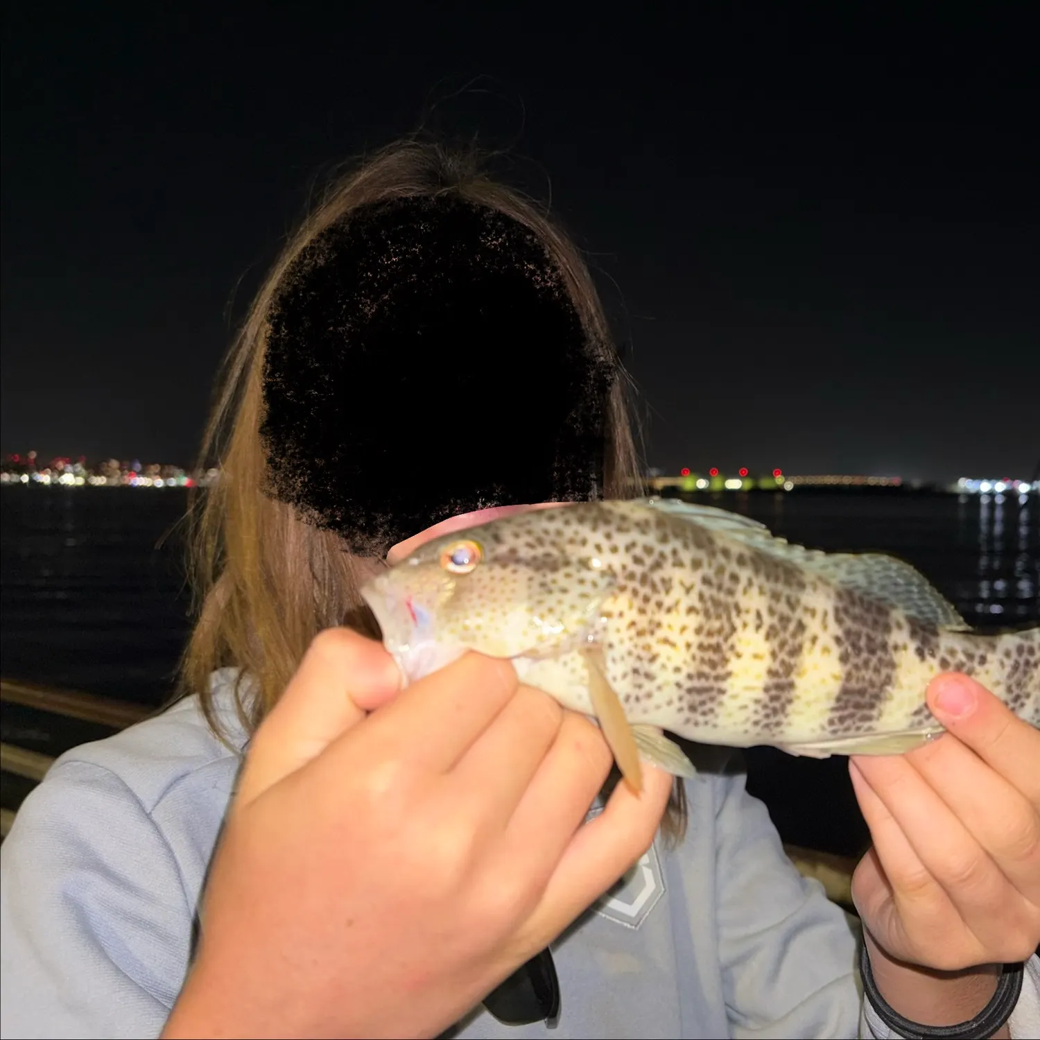 Spotted sand bass caught on Fishbrain
