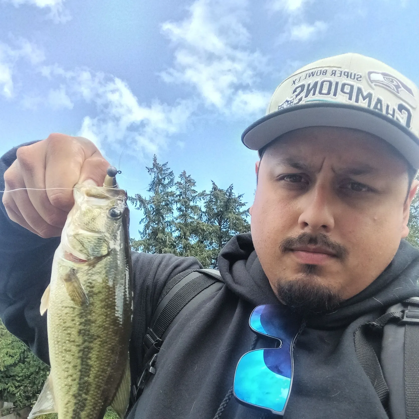 Largemouth bass caught on Fishbrain