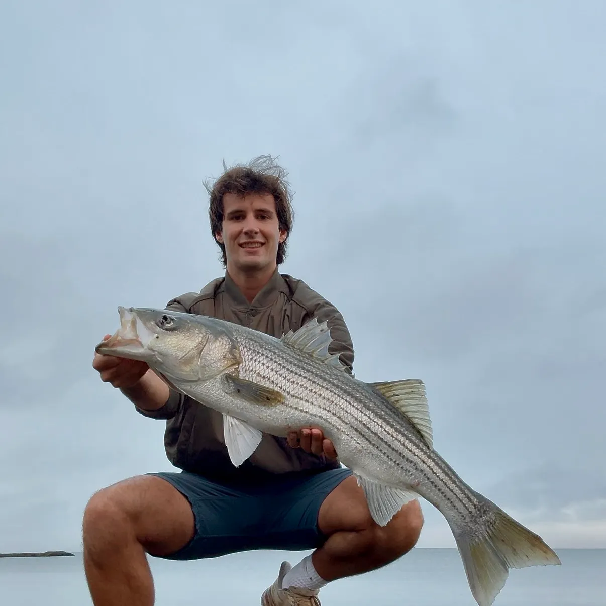 Striped bass caught on Fishbrain