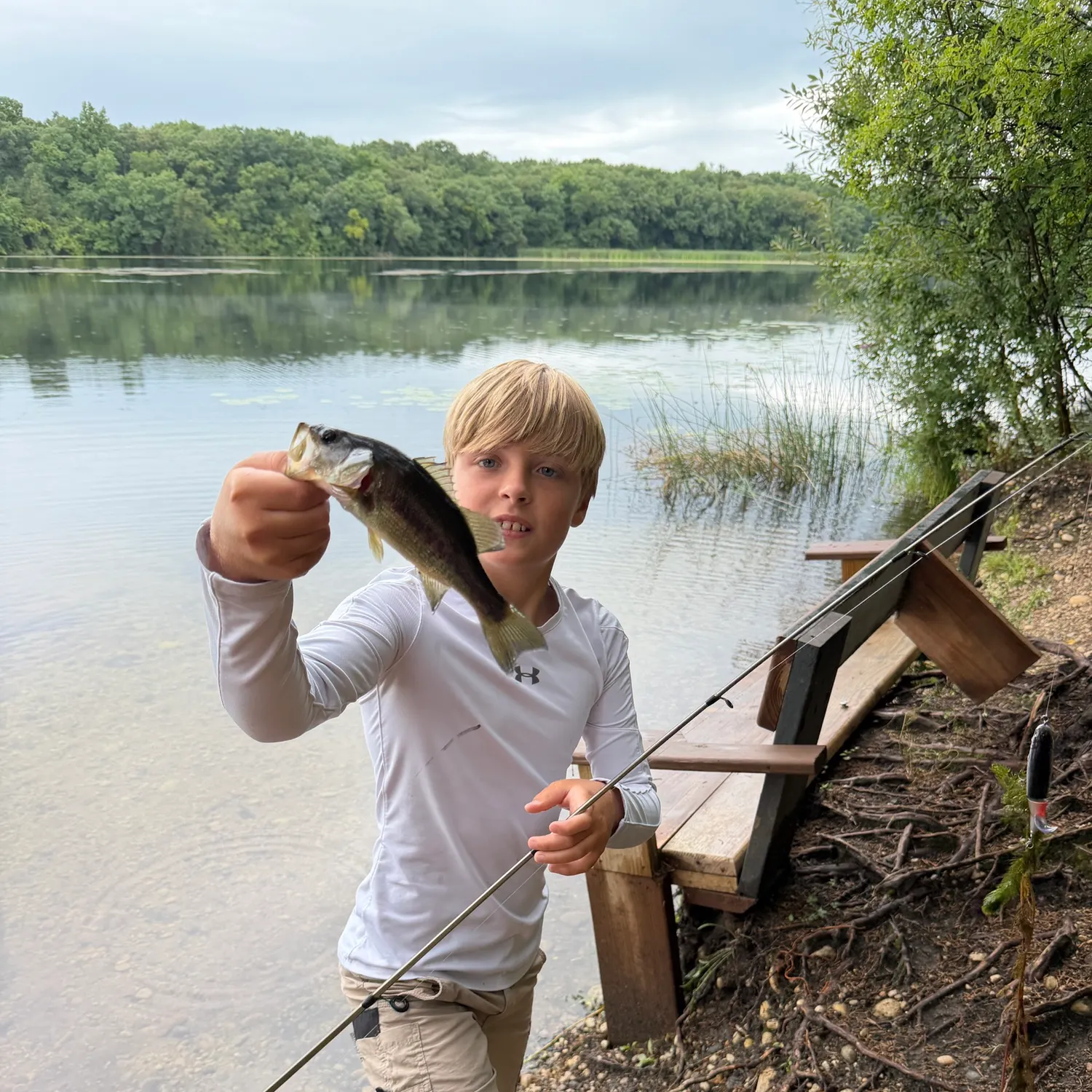 Largemouth bass caught on Fishbrain
