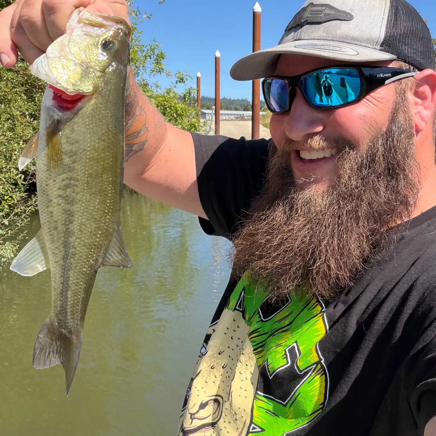 Largemouth bass caught on Fishbrain
