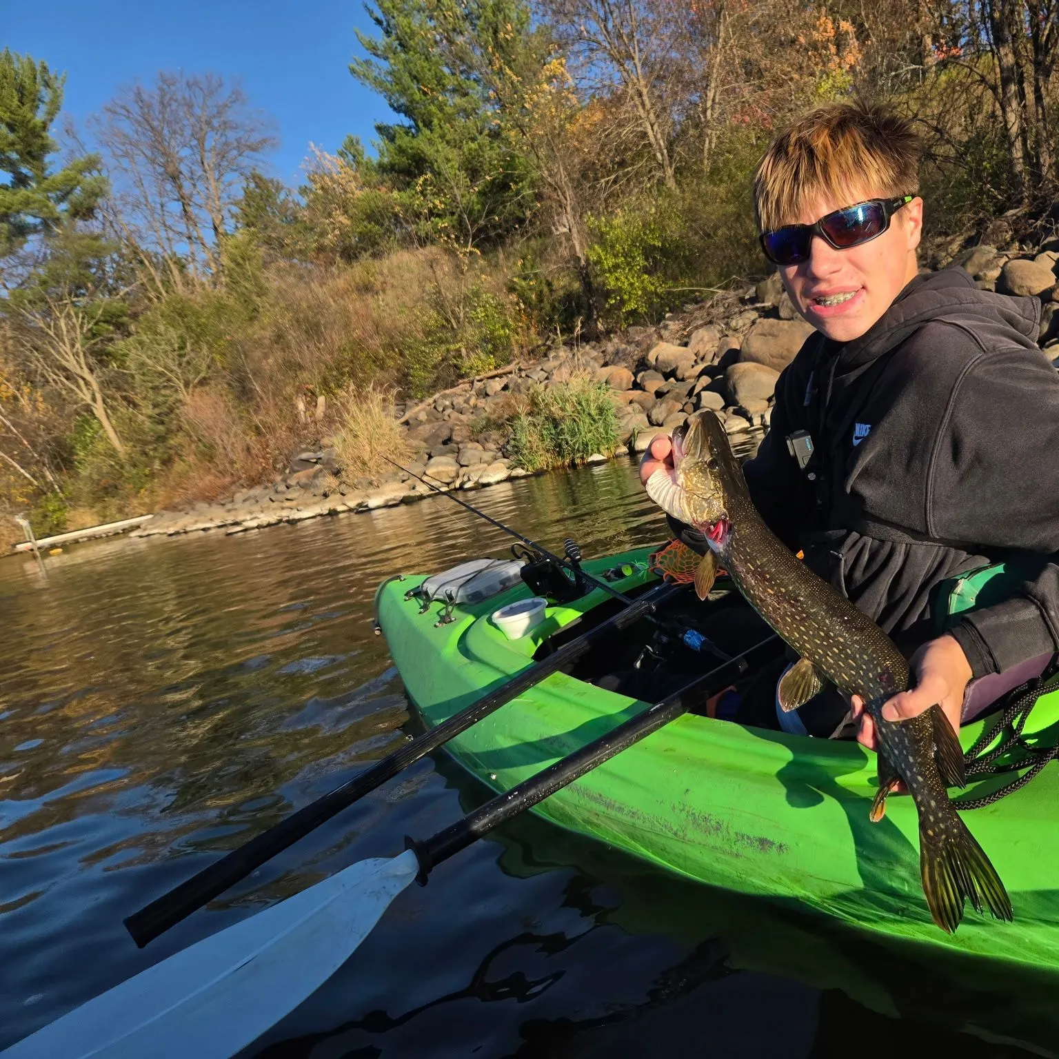 Northern pike caught on Fishbrain