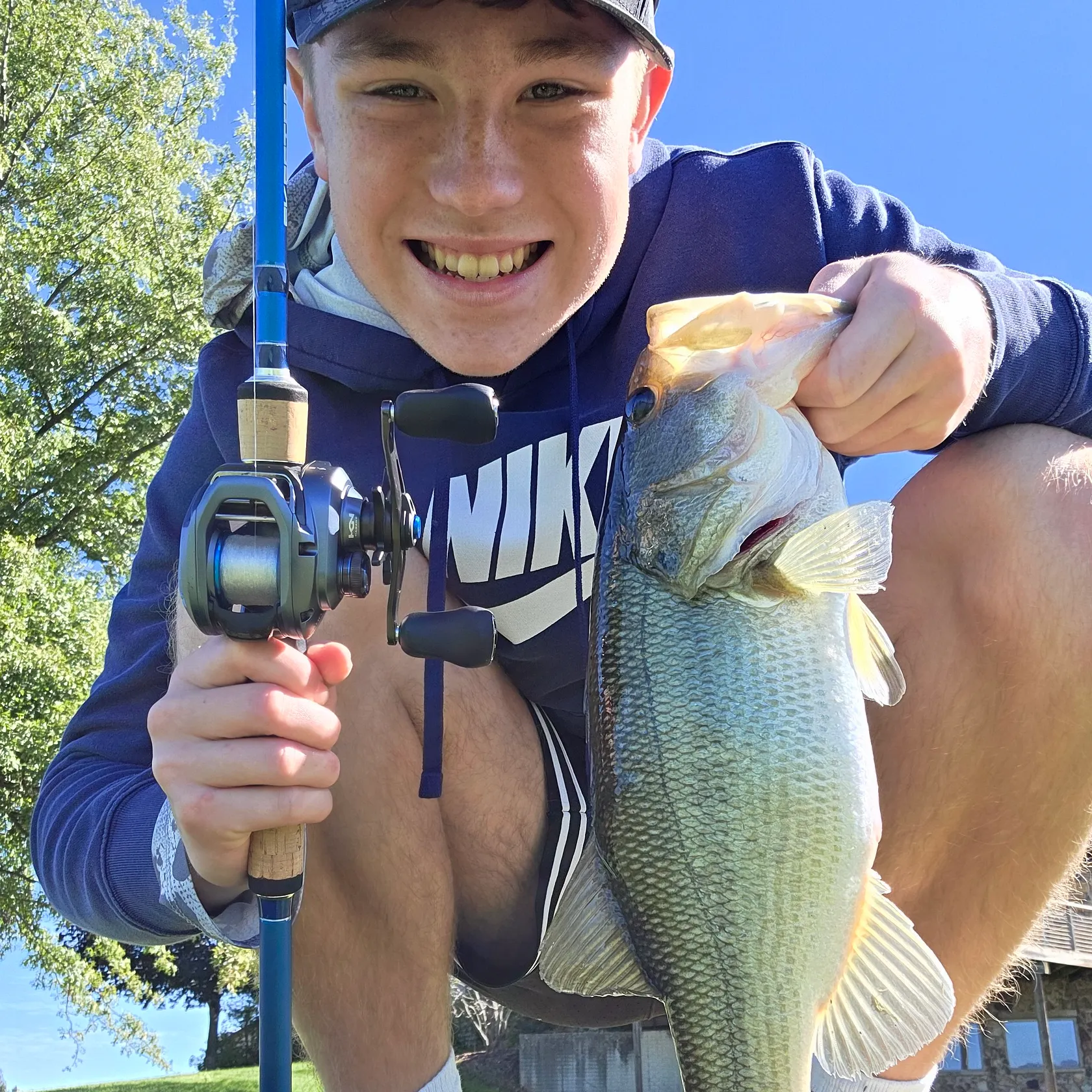 Largemouth bass caught on Fishbrain