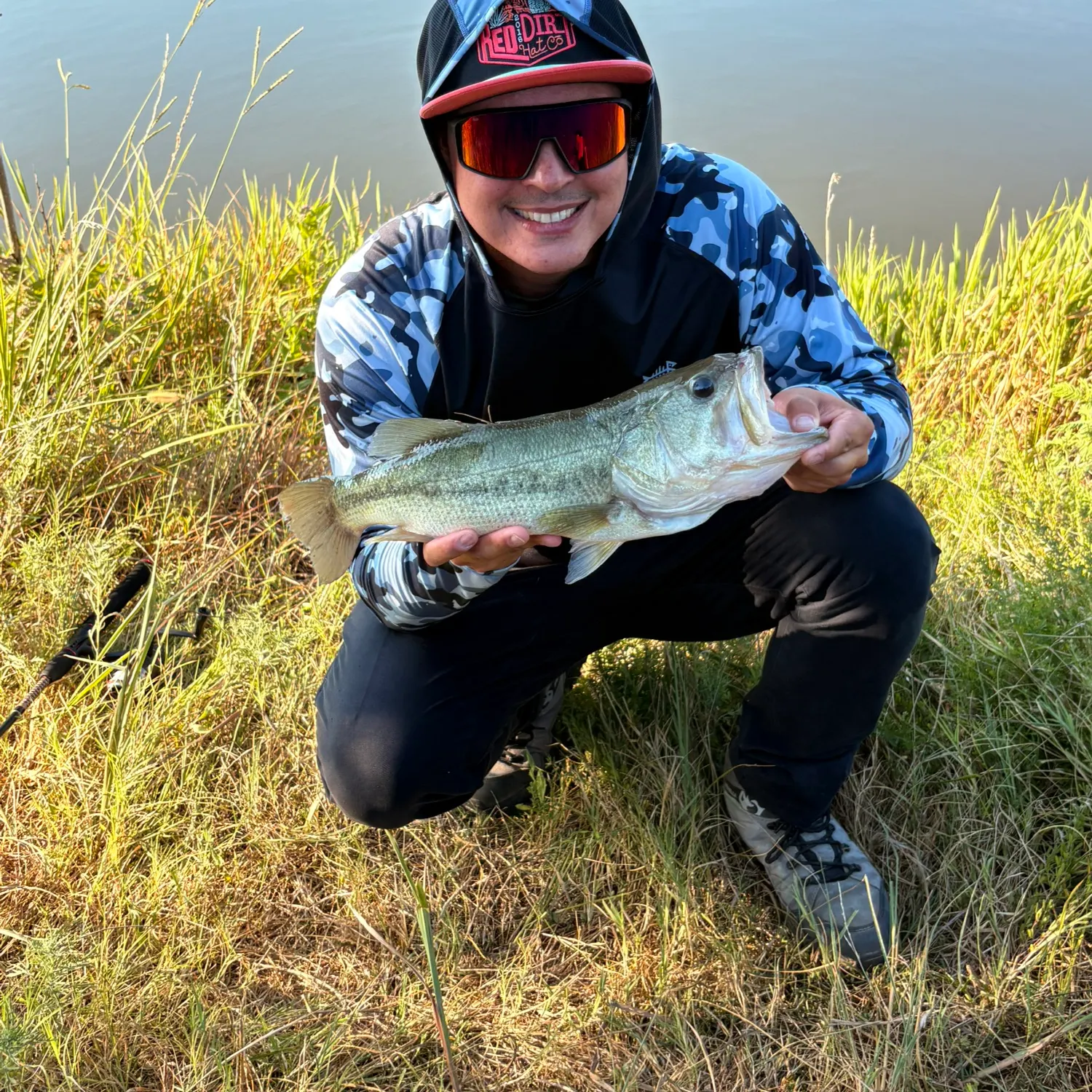 Largemouth bass caught on Fishbrain