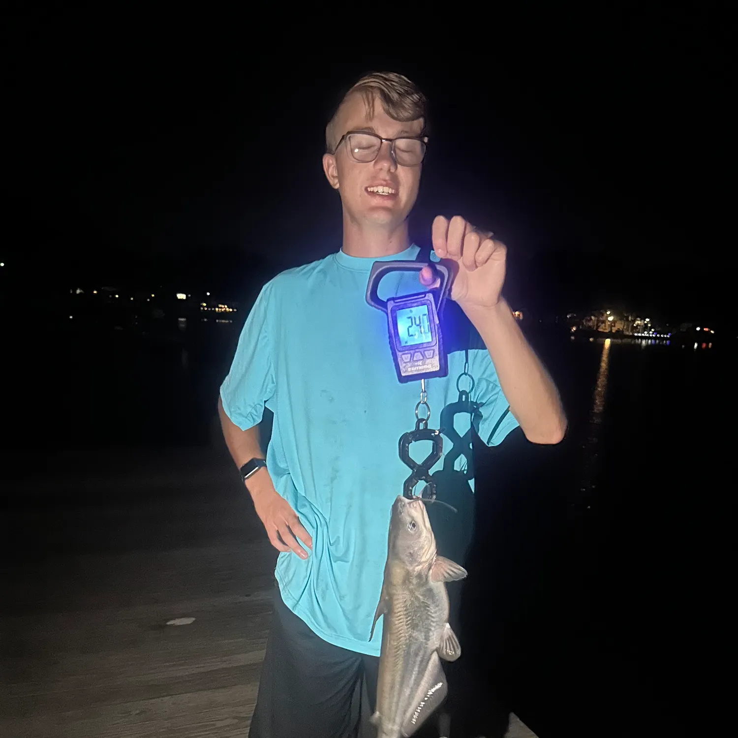 Blue catfish caught on Fishbrain