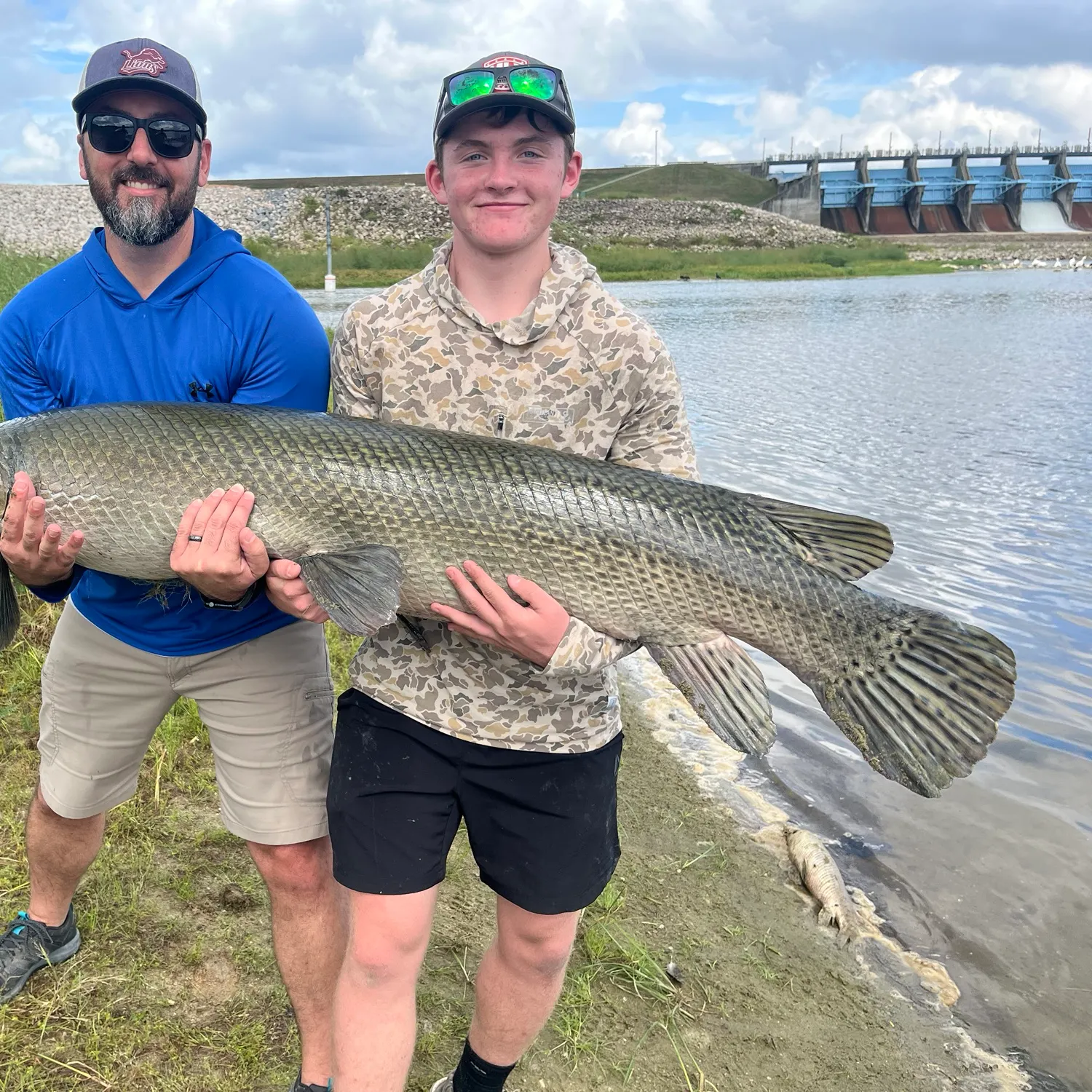 Alligator gar caught on Fishbrain