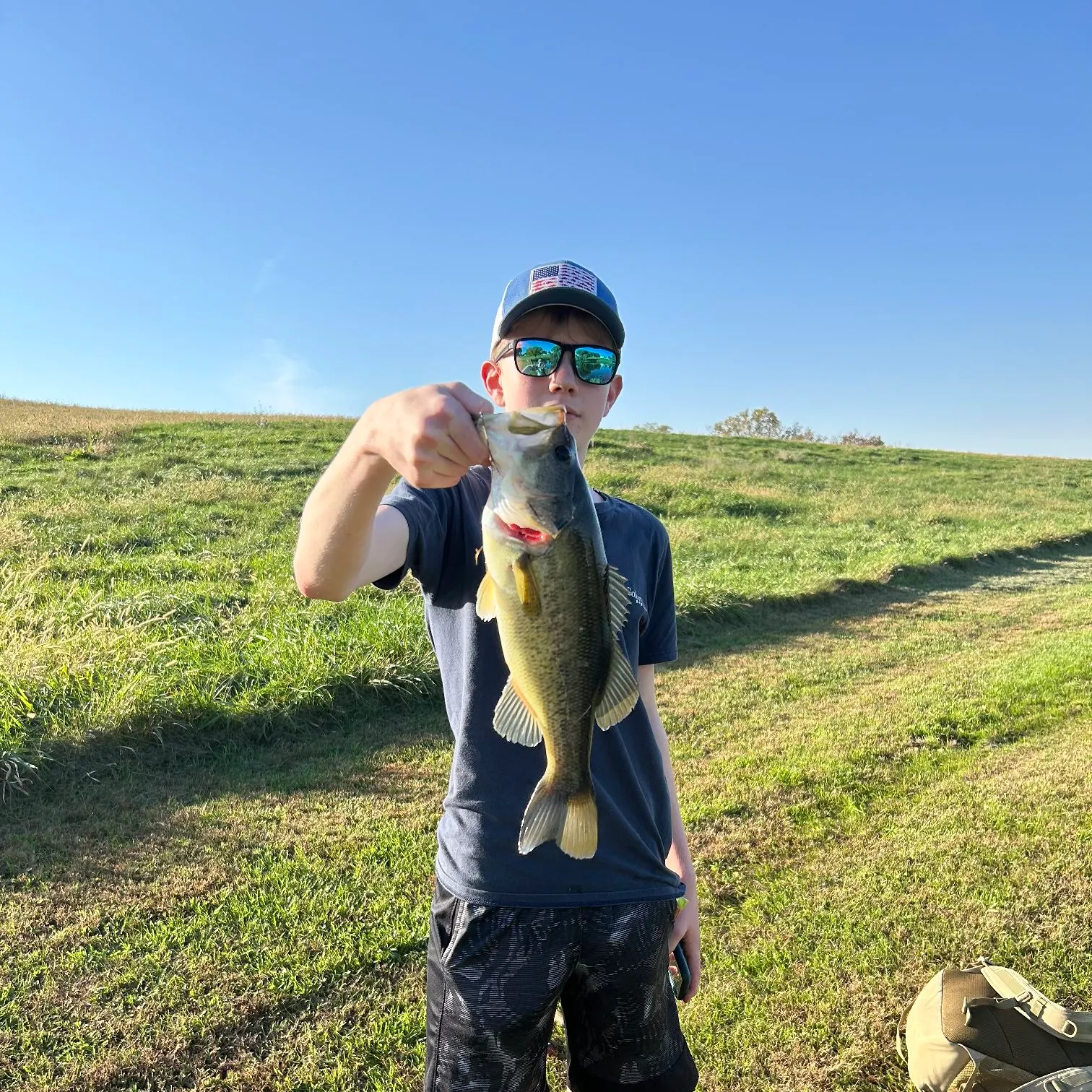 Largemouth bass caught on Fishbrain