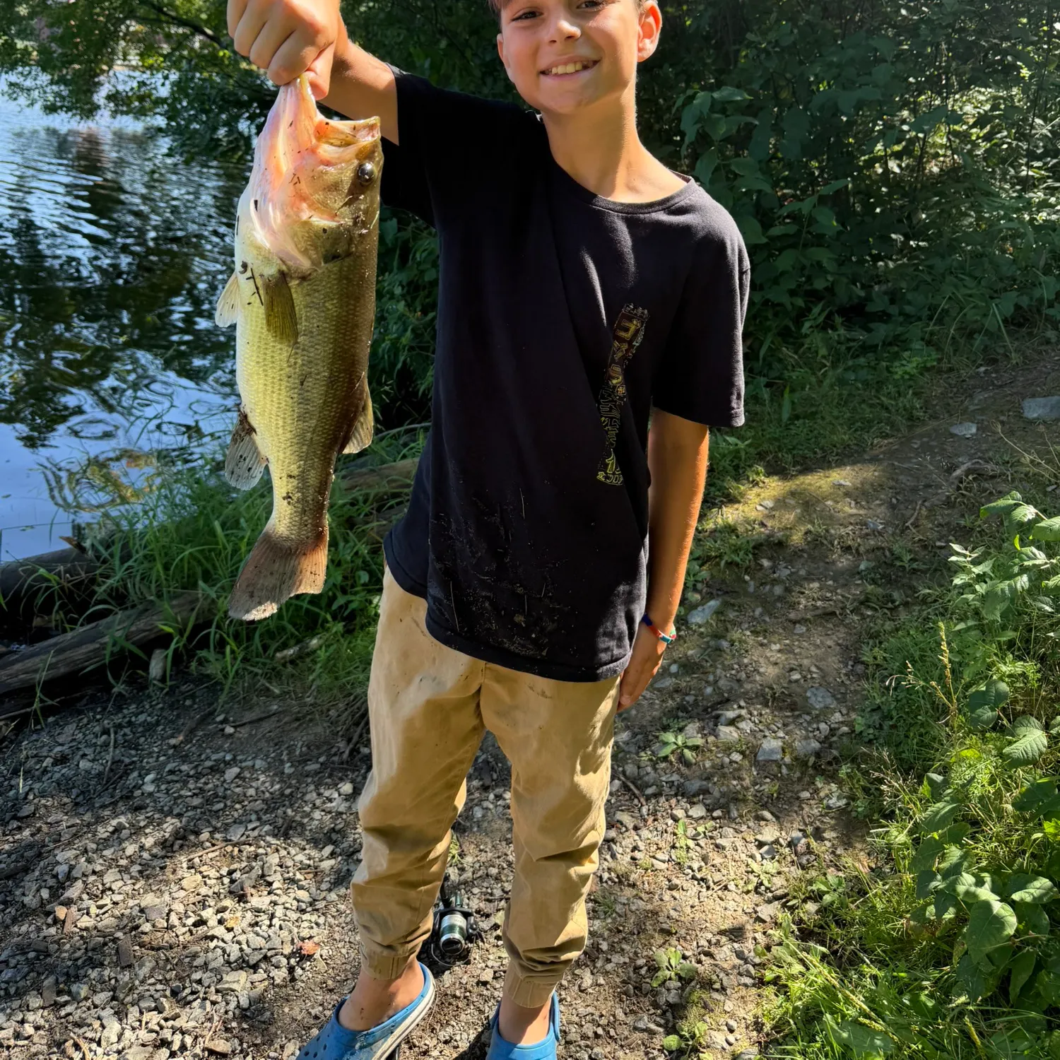 Largemouth bass caught on Fishbrain