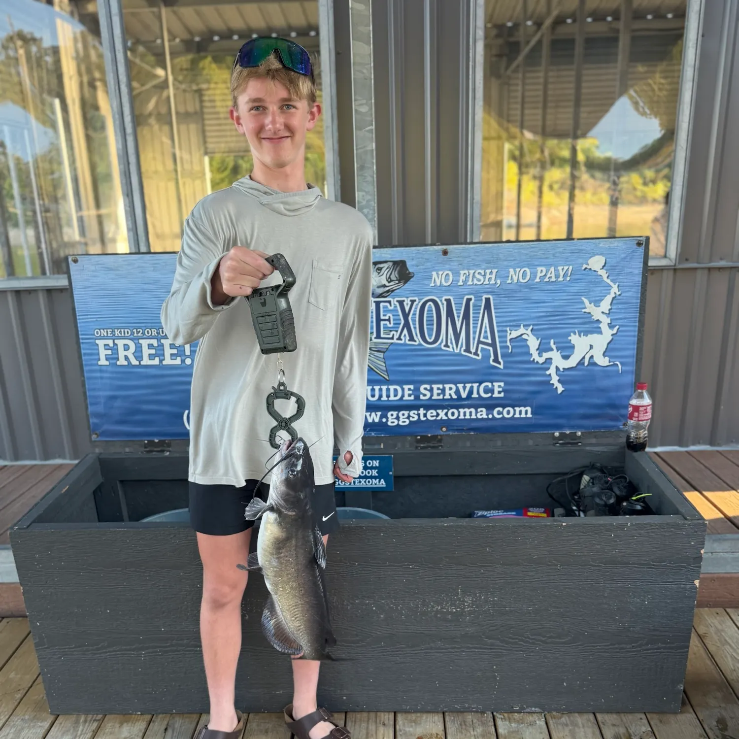 Blue catfish caught on Fishbrain