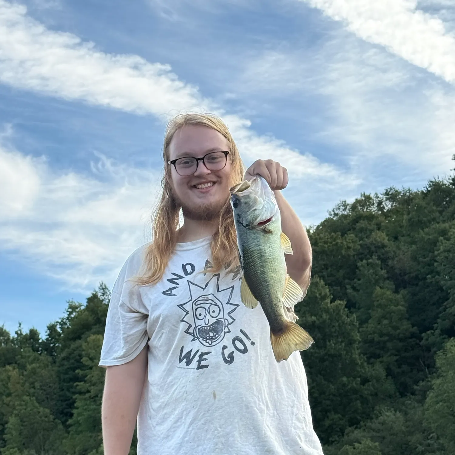 Largemouth bass caught on Fishbrain