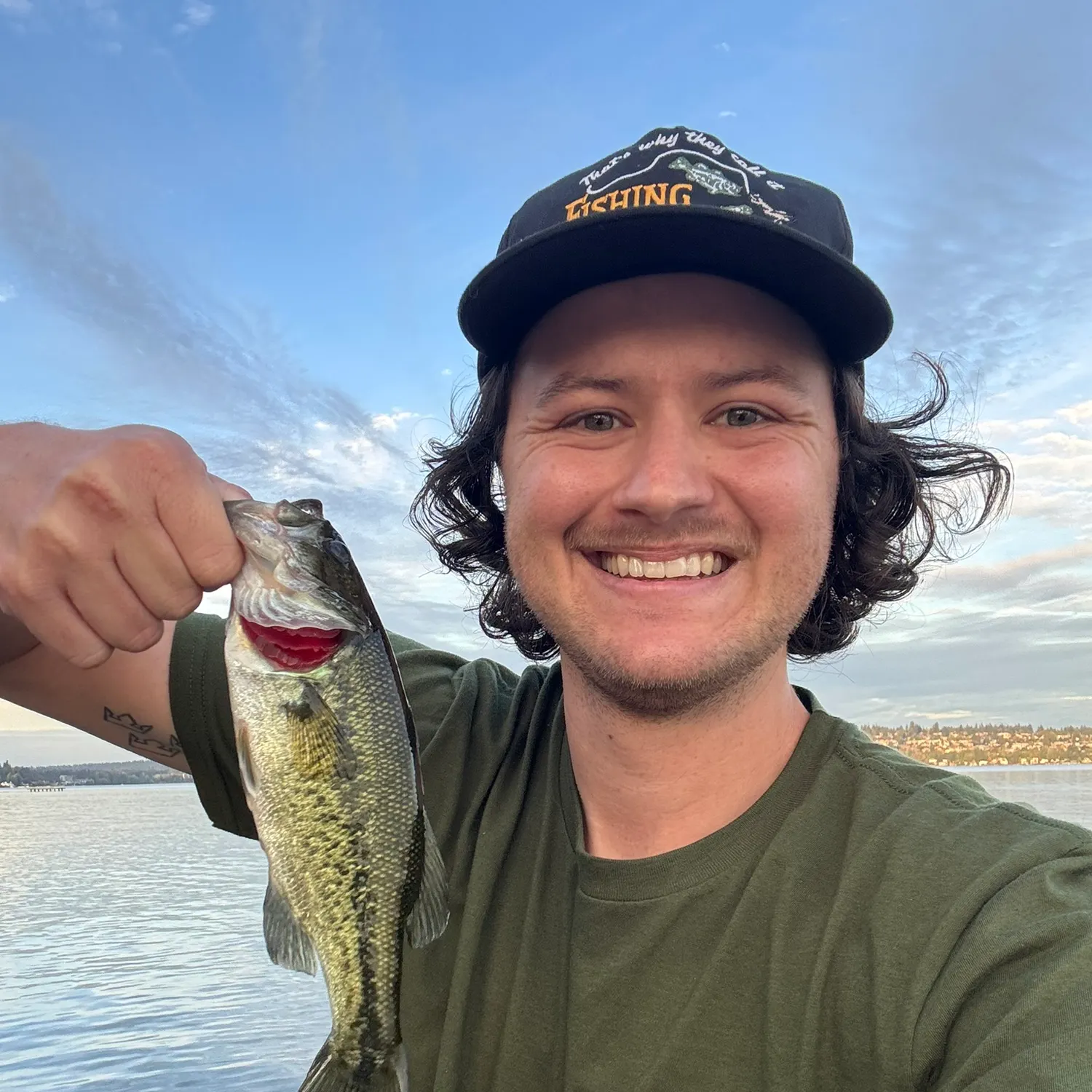 Largemouth bass caught on Fishbrain