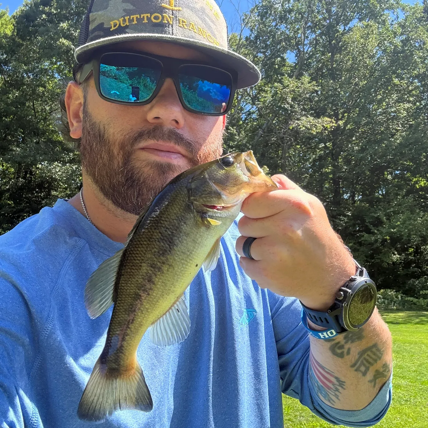 Largemouth bass caught on Fishbrain