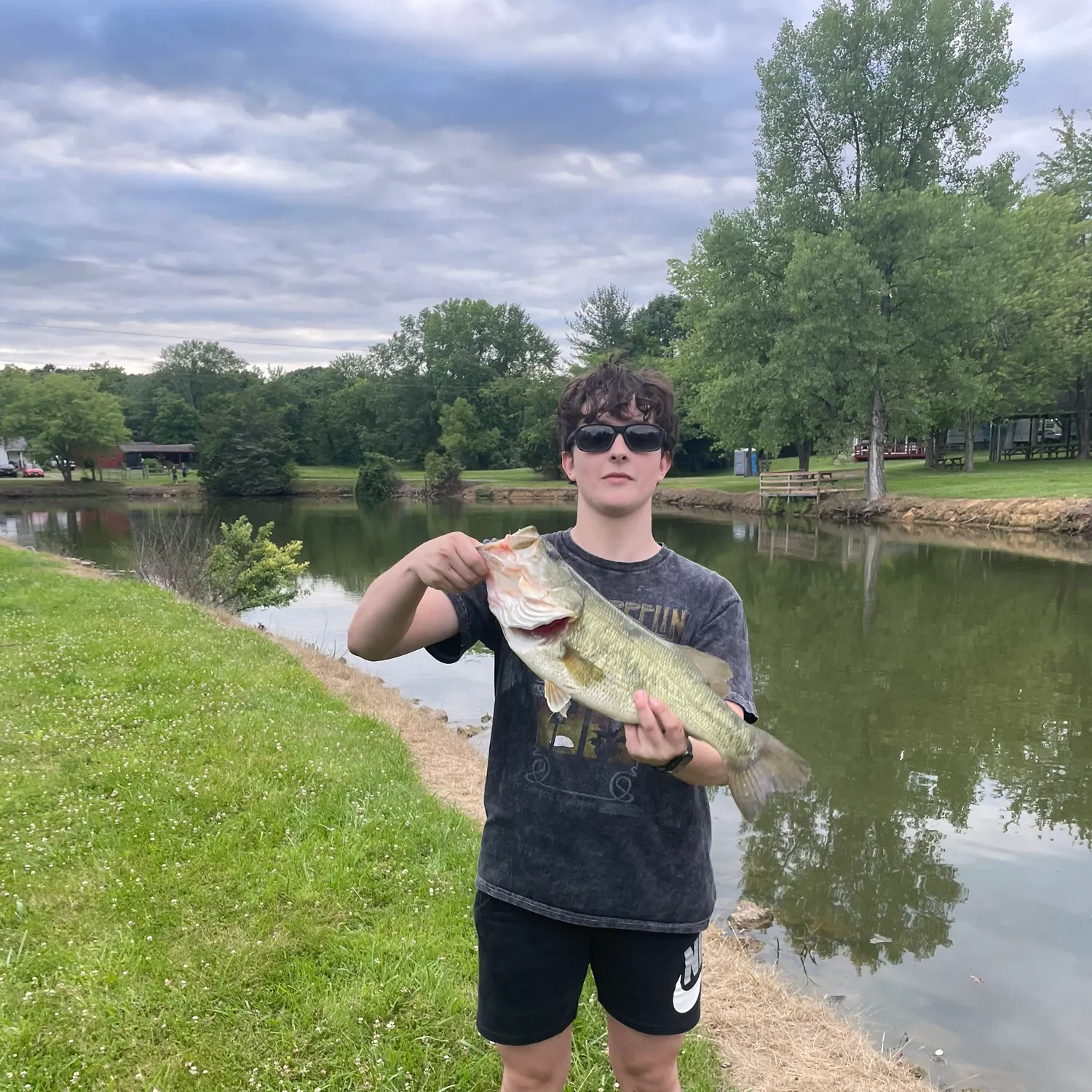 Largemouth bass caught on Fishbrain