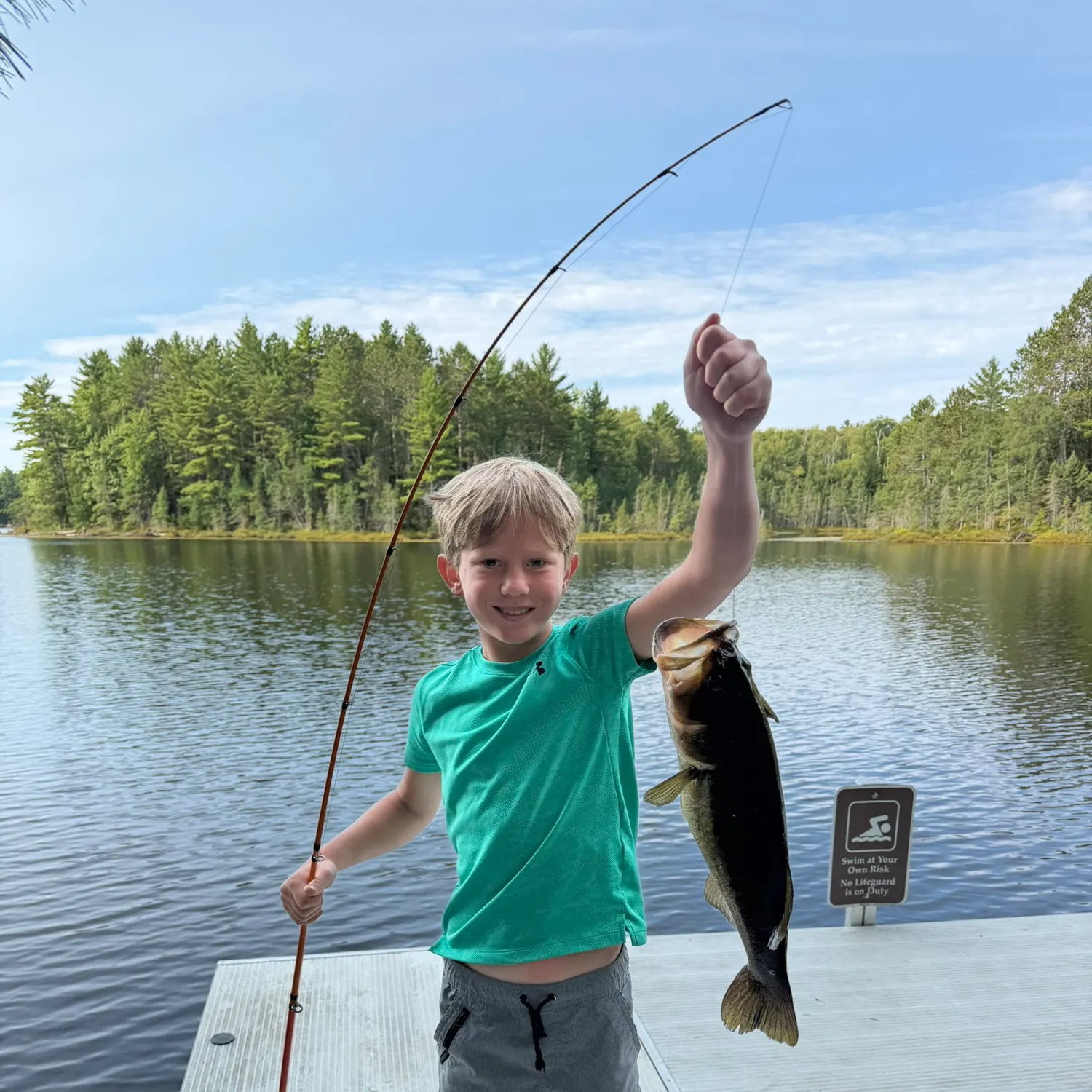 Largemouth bass caught on Fishbrain