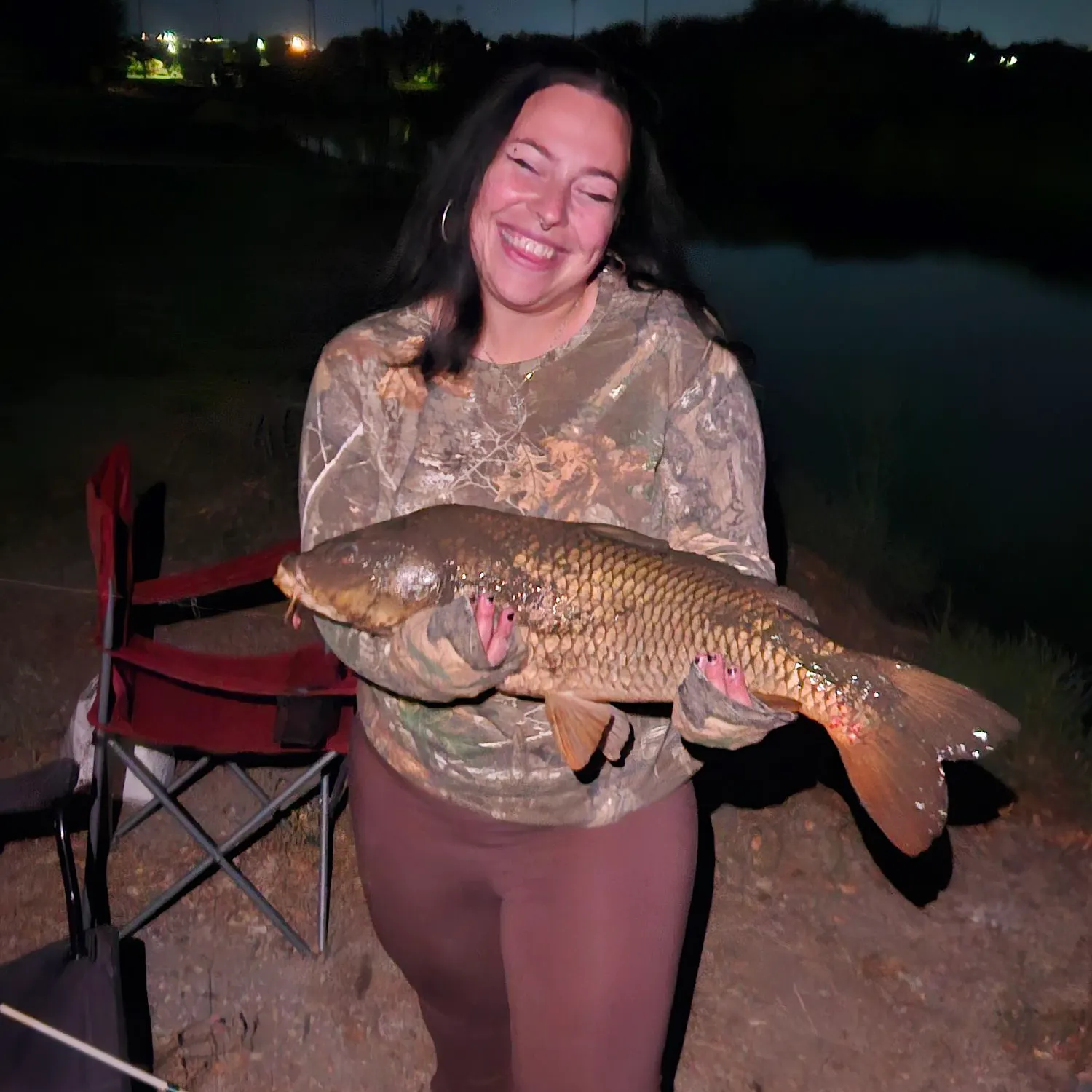 Common carp caught on Fishbrain