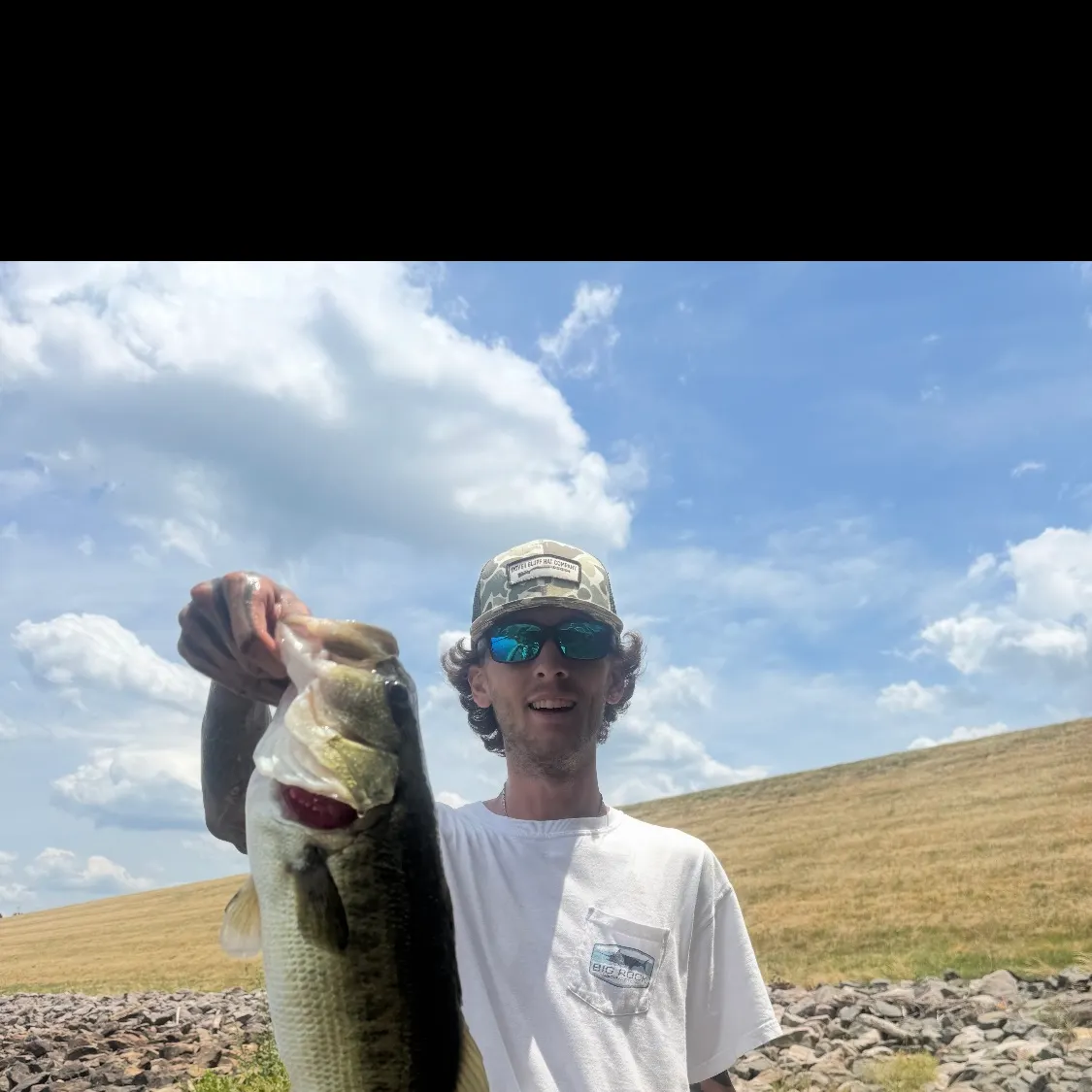Largemouth bass caught on Fishbrain