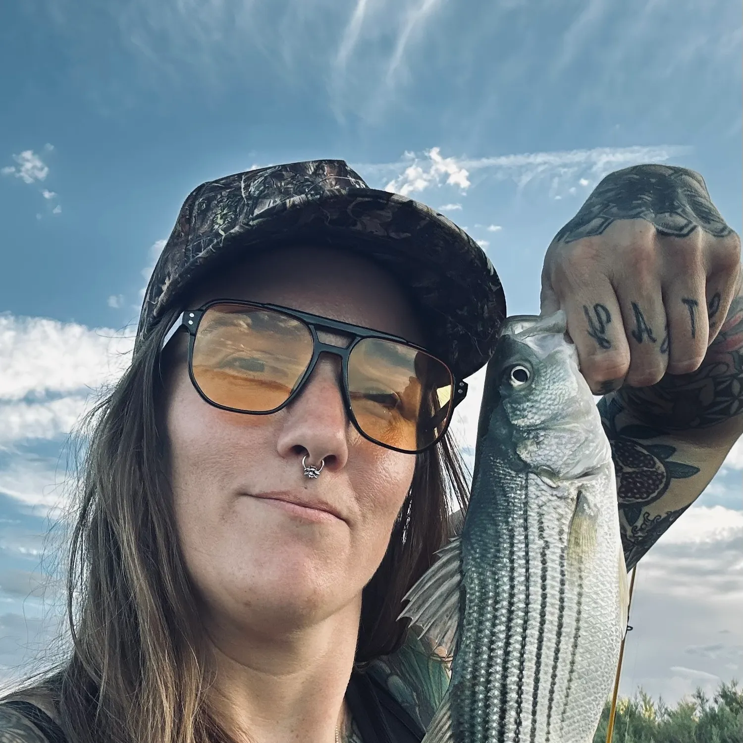 Striped bass caught on Fishbrain