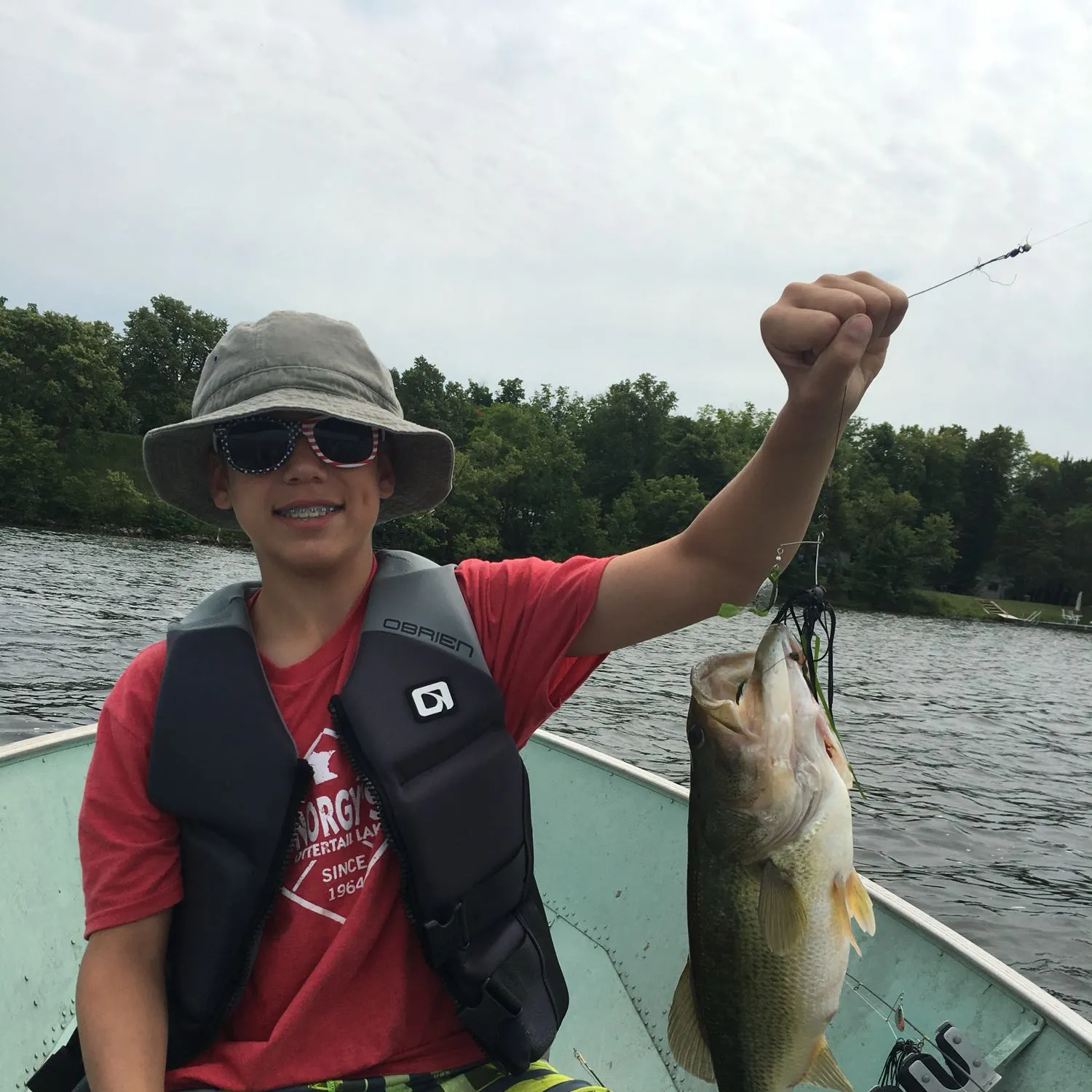 Largemouth bass caught on Fishbrain