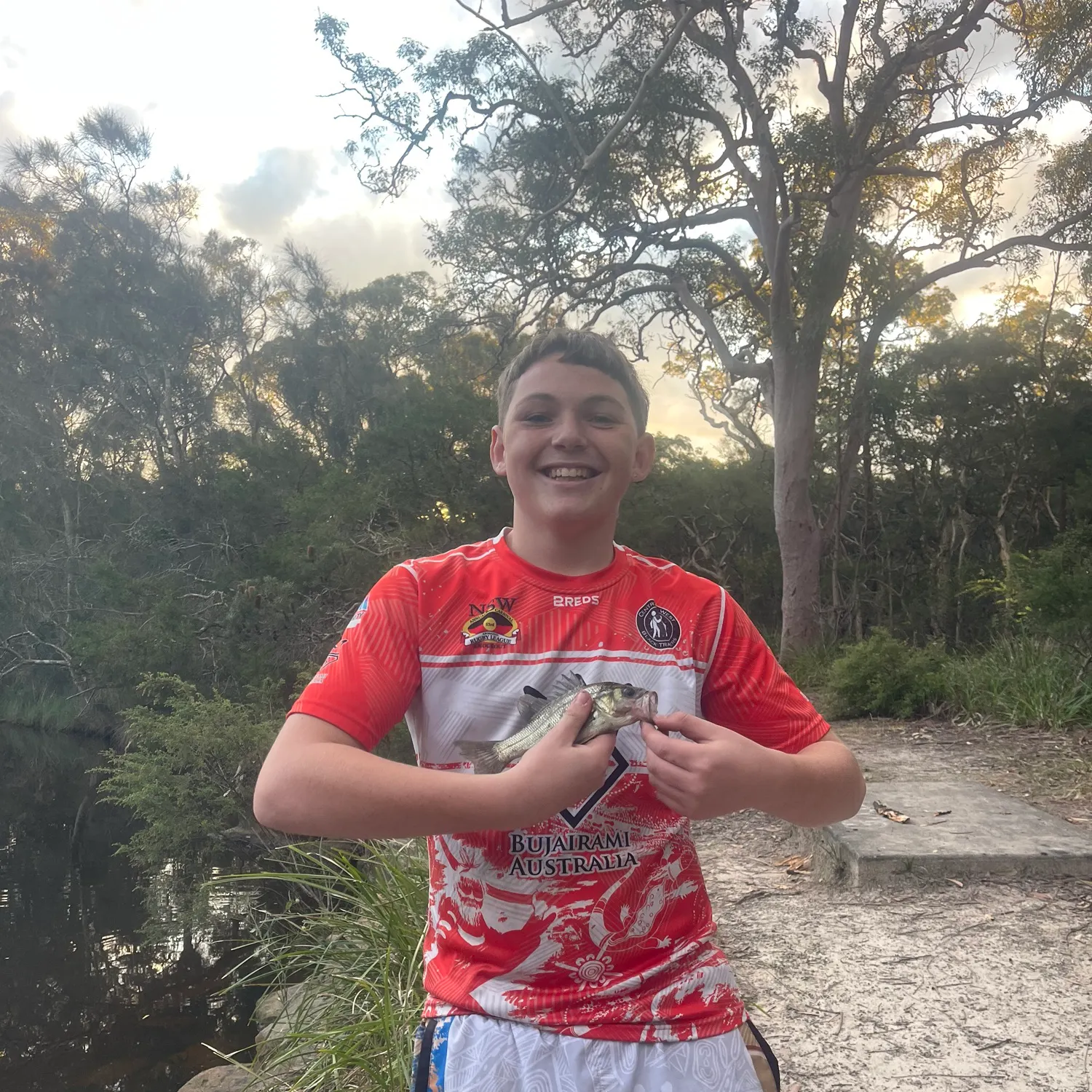 Australian bass caught on Fishbrain