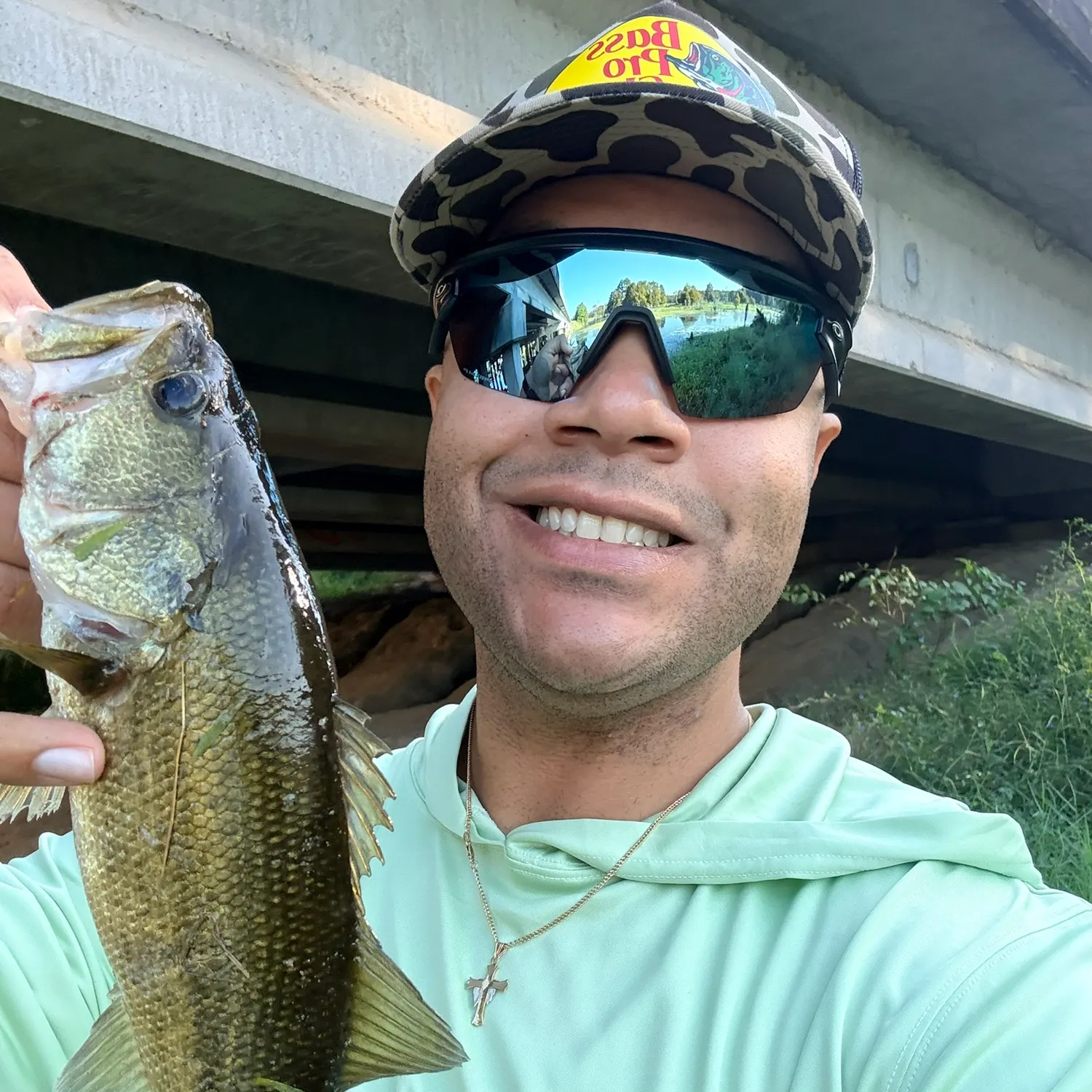 Largemouth bass caught on Fishbrain