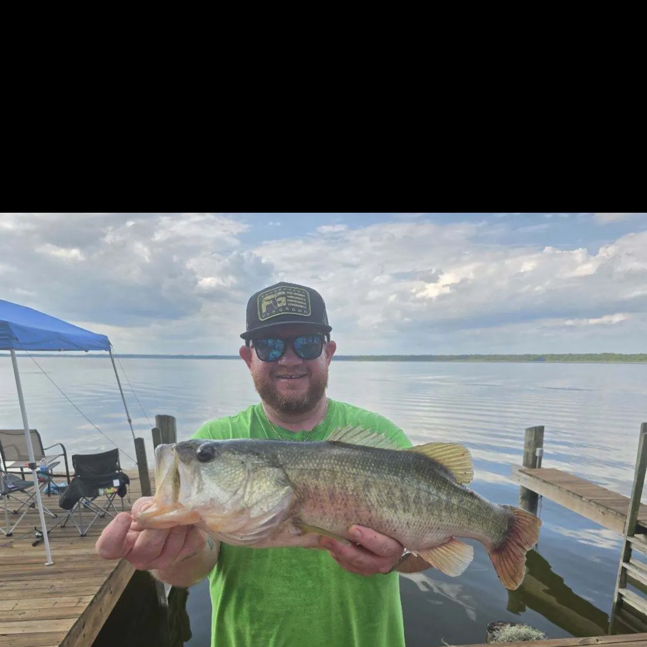 Largemouth bass caught on Fishbrain