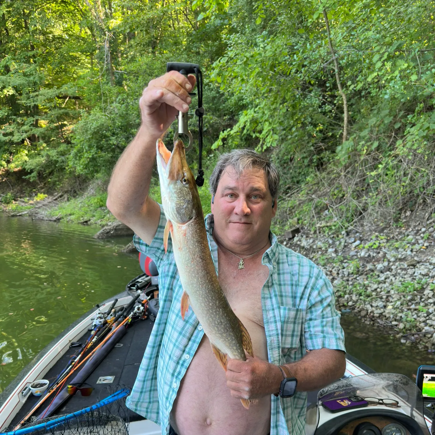 Northern pike caught on Fishbrain