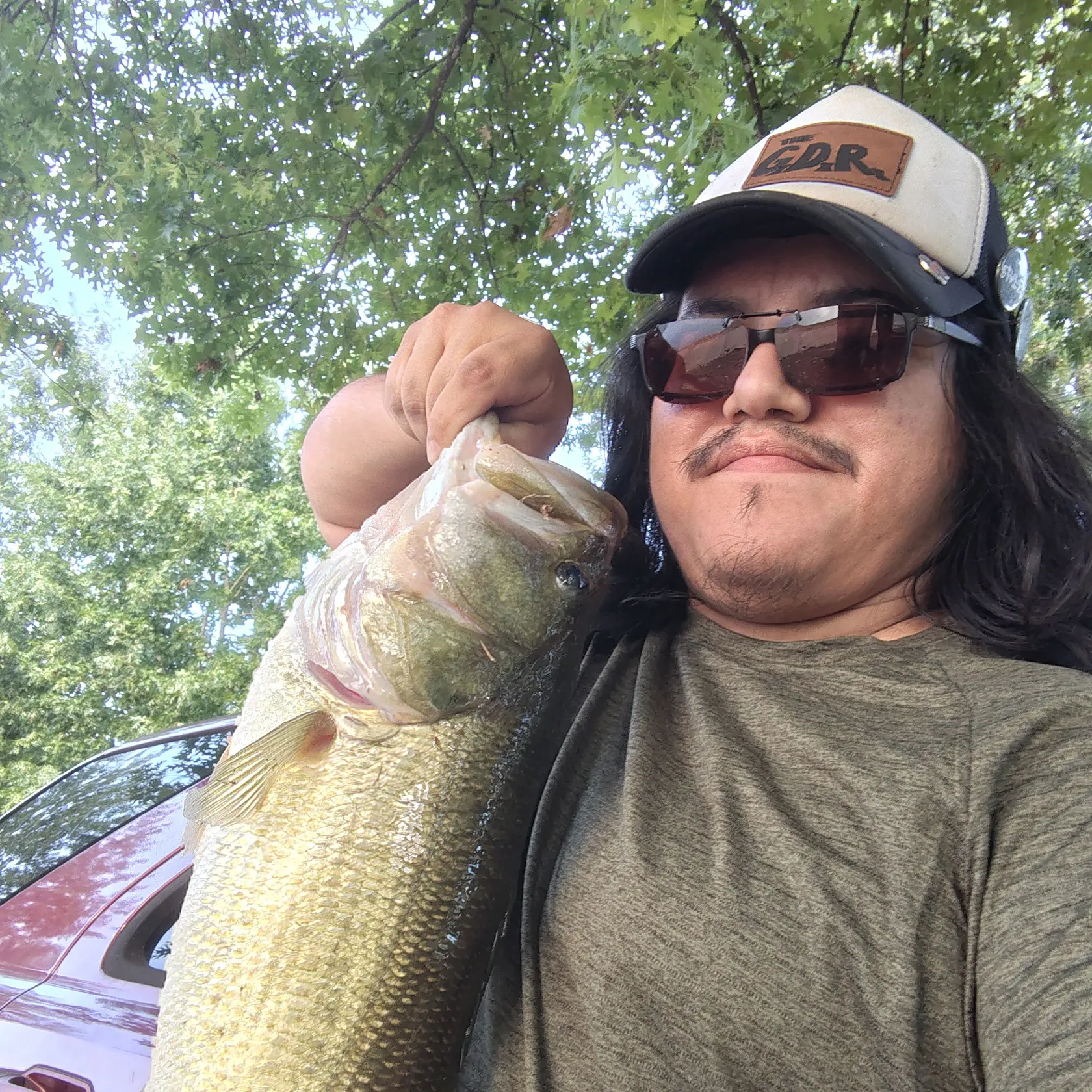 Largemouth bass caught on Fishbrain