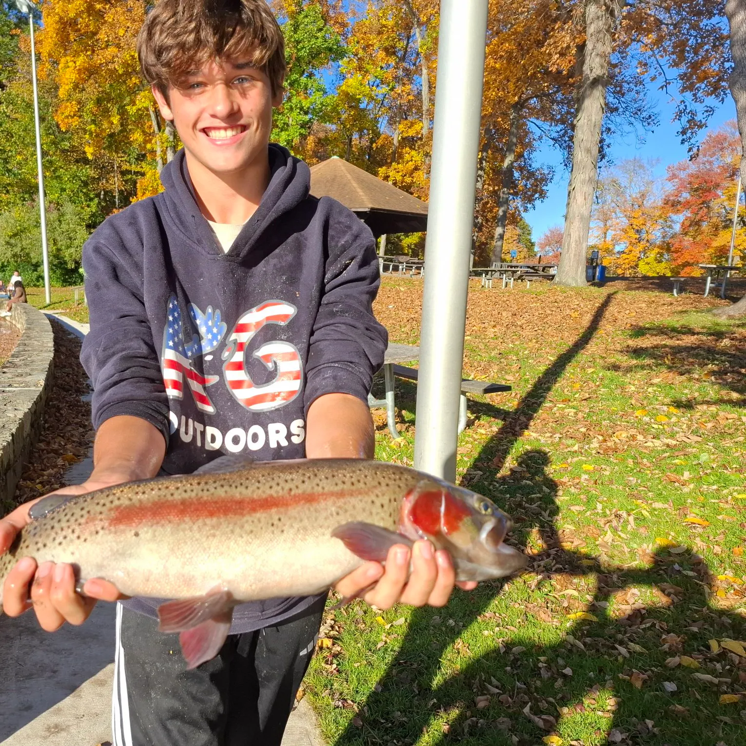Rainbow trout caught on Fishbrain